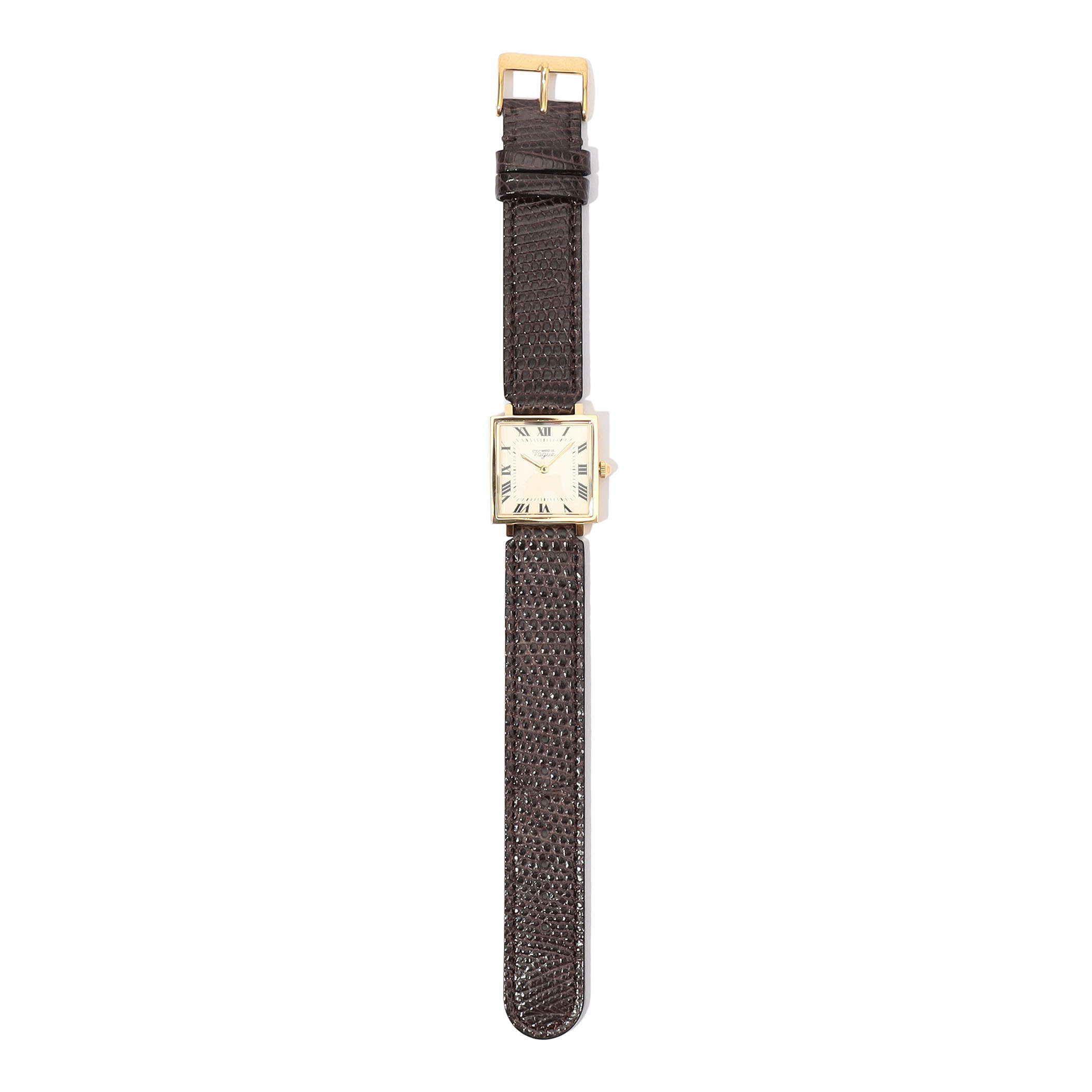 【別注】VAGUE WATCH Carre Piece リザードベルト クォーツウォッチ