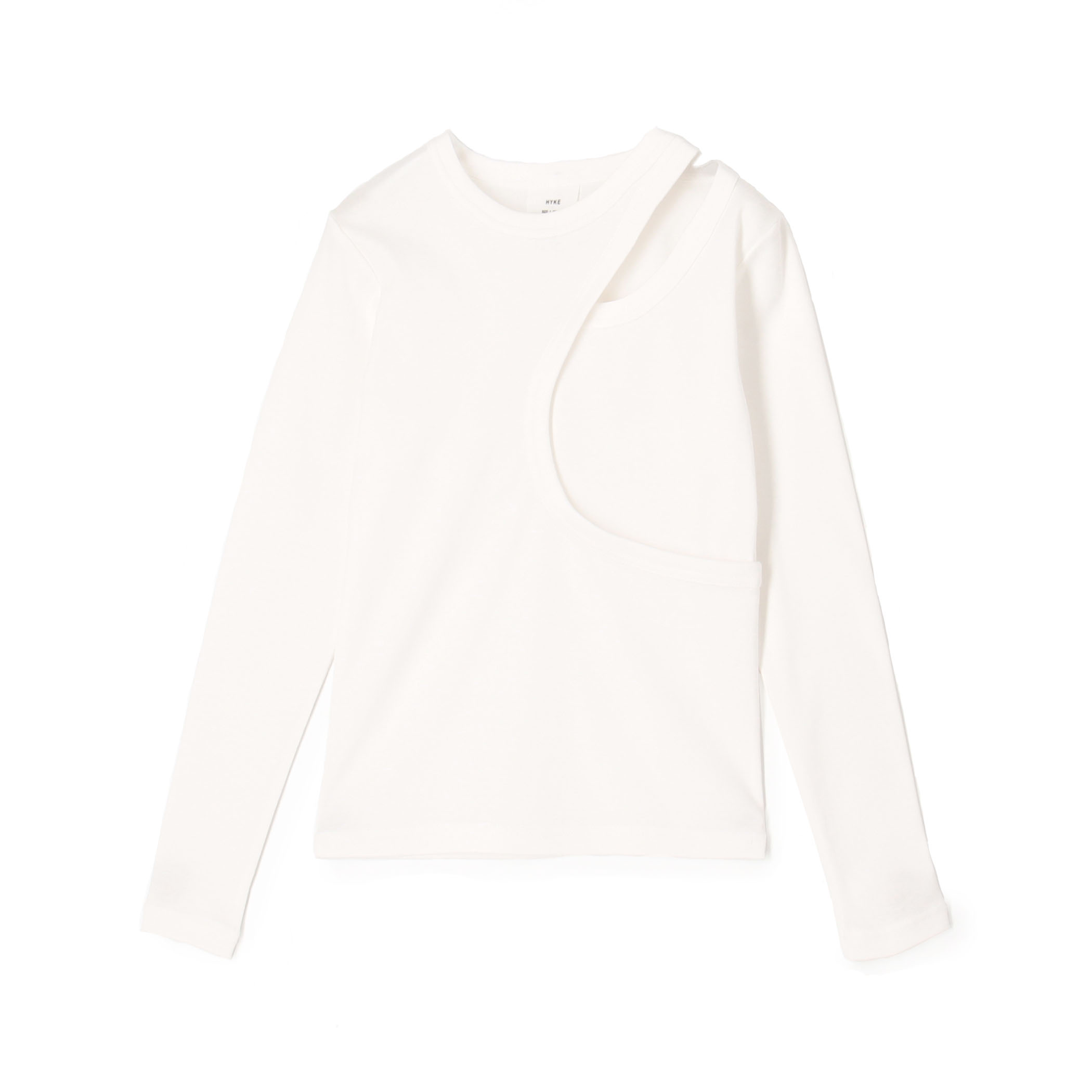 HYKE LAYERED L/S TEE レイヤード ロングスリーブTシャツ