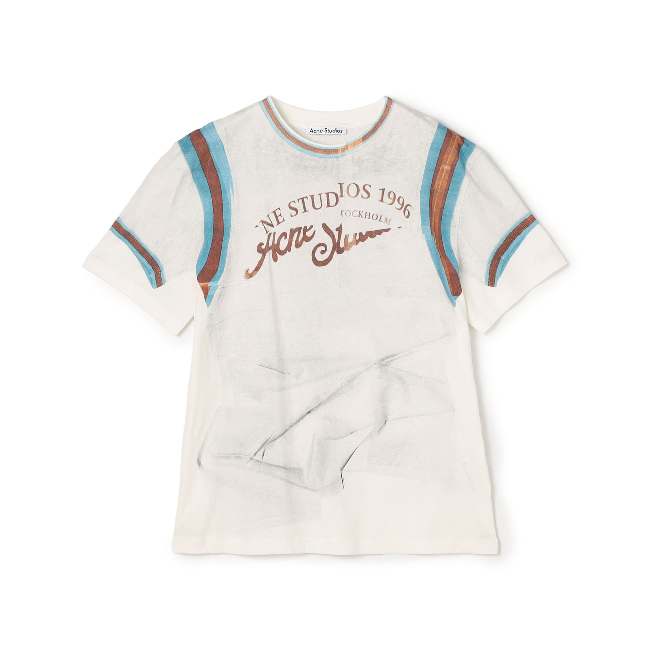 Acne Studios トロンプルイユプリント グラフィックTシャツ