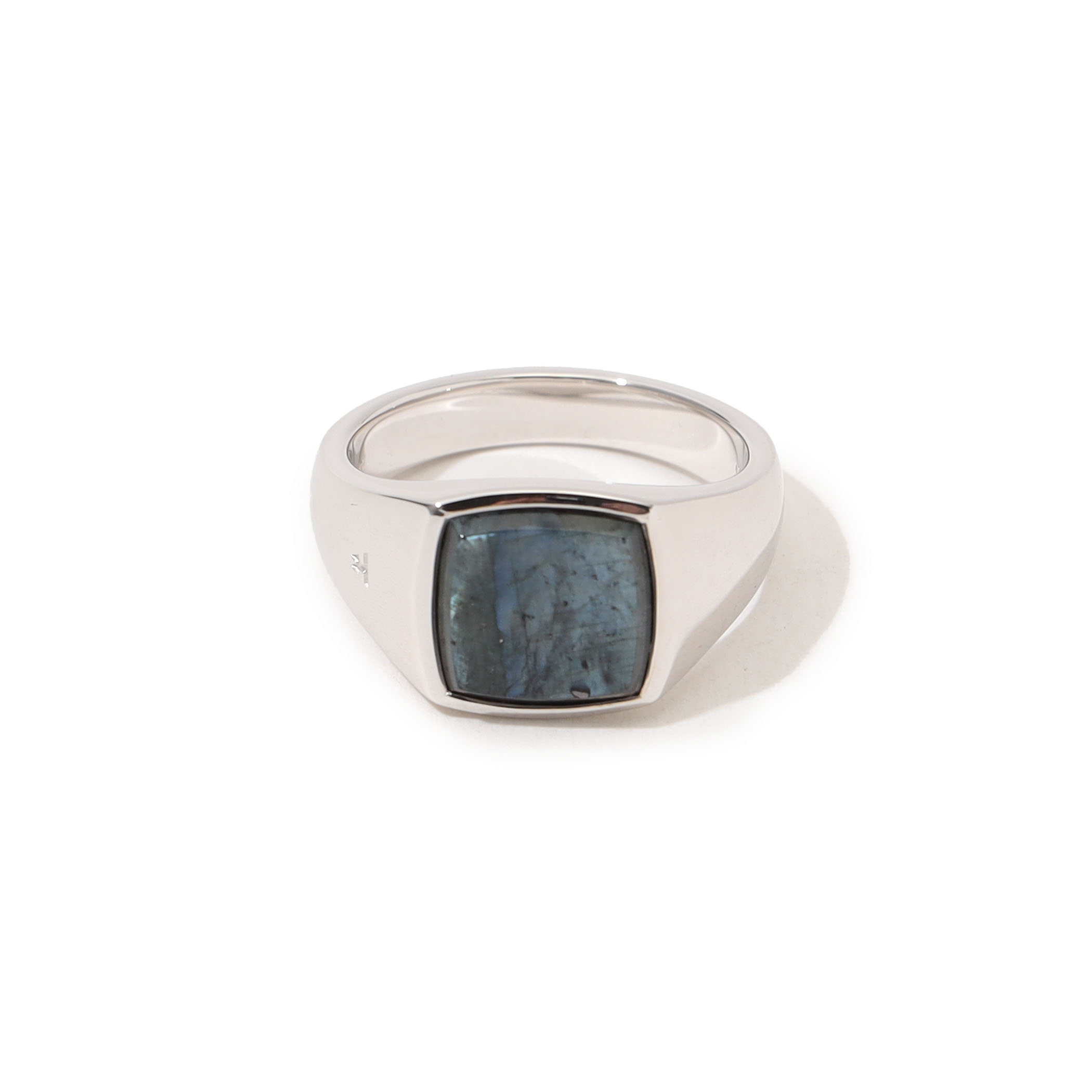 TOM WOOD Kay Ring Black Larvikite リング