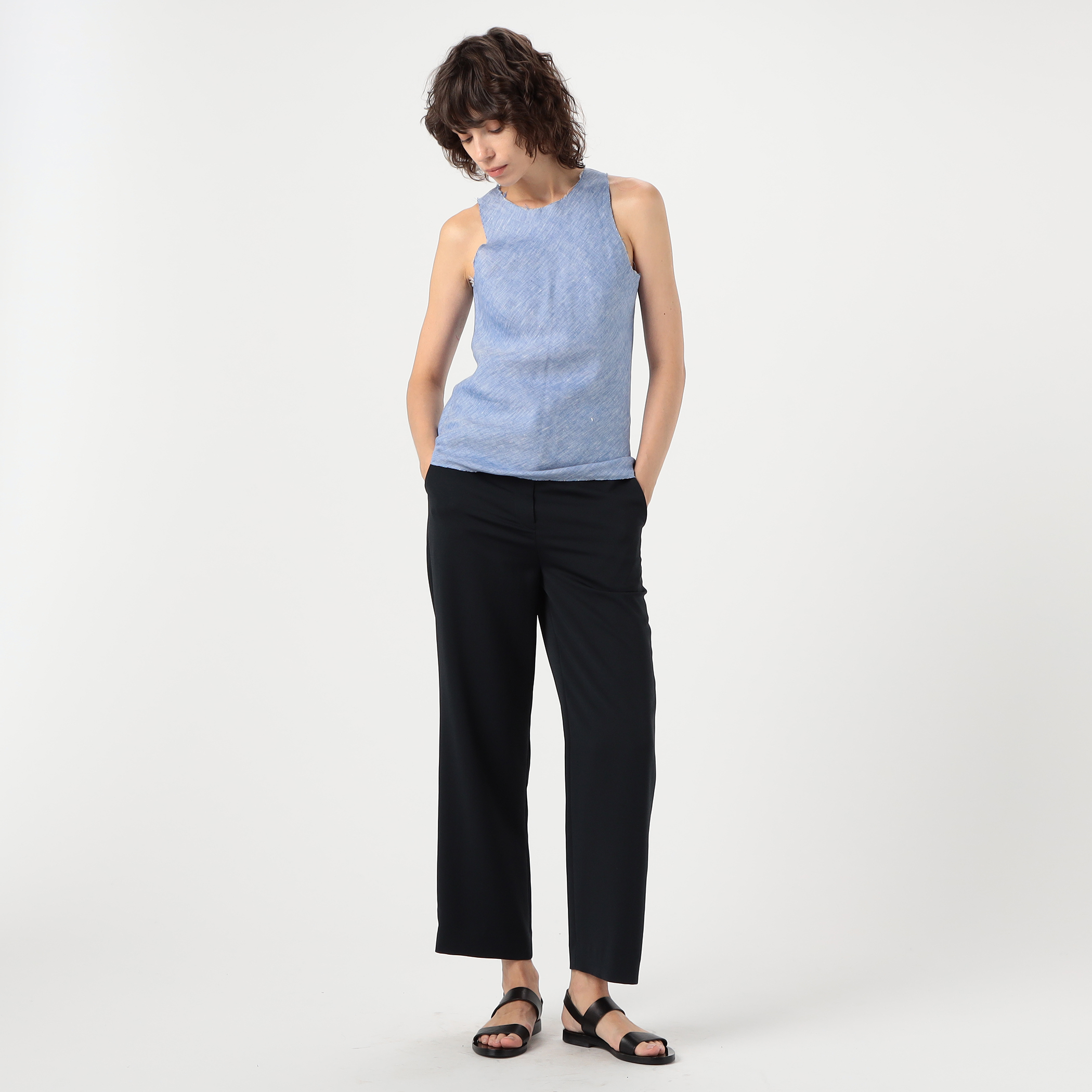GABRIELA COLL GARMENTS NO.73 BIAS CUT TOP リネン