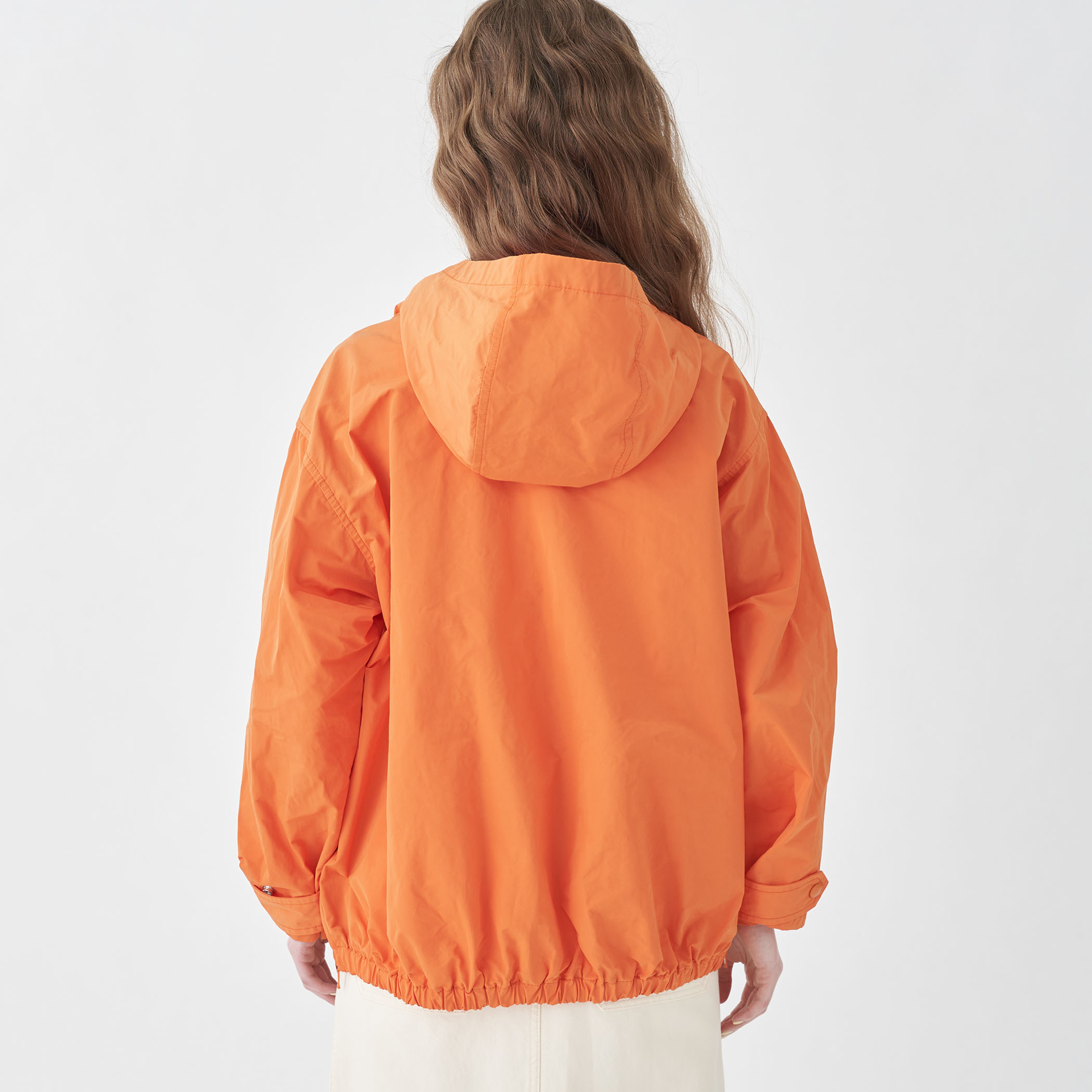 ポリステルコットンメモリークロス アノラックパーカ