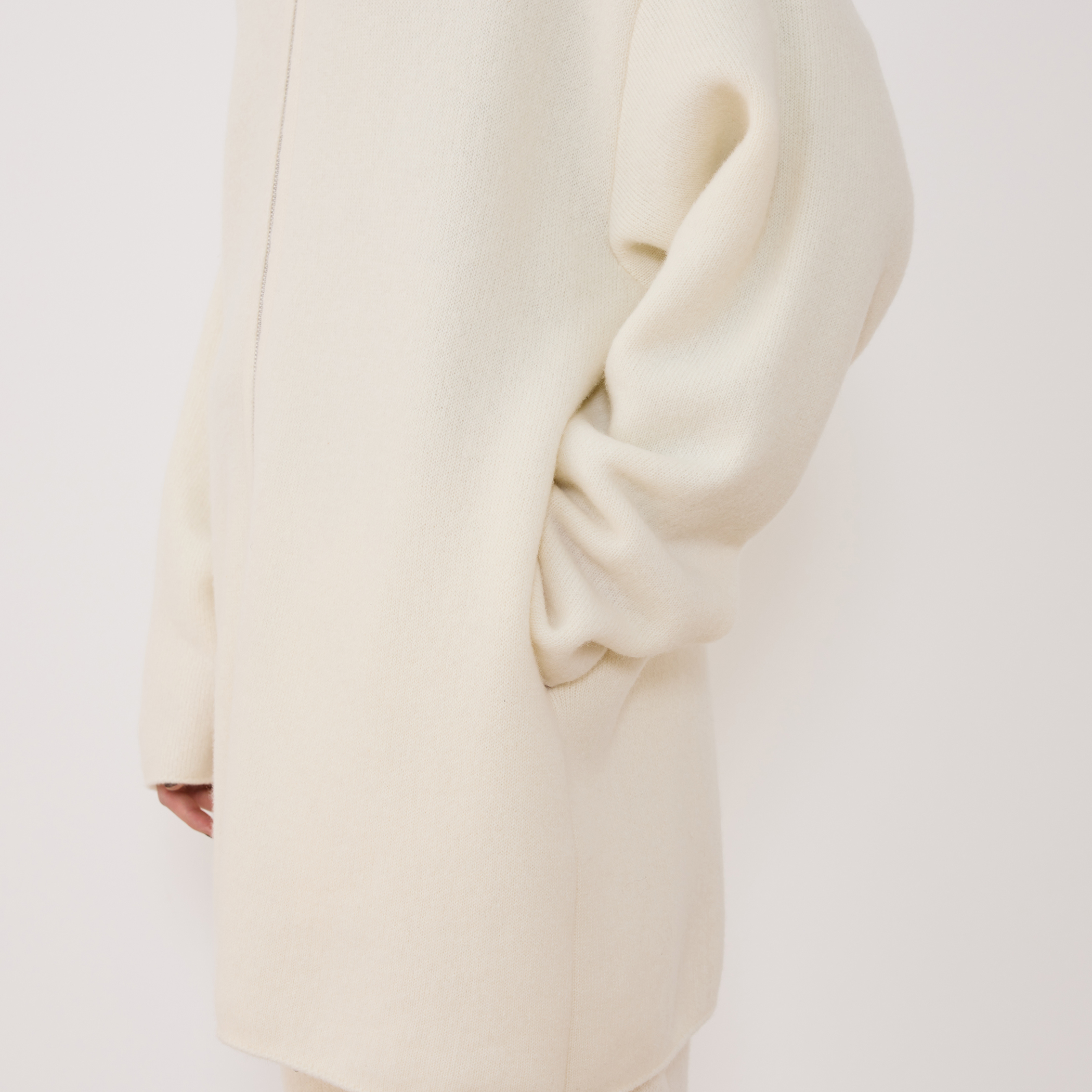 ウールダブルフェイスパイル 2-wayフーデッドコート｜トゥモローランド