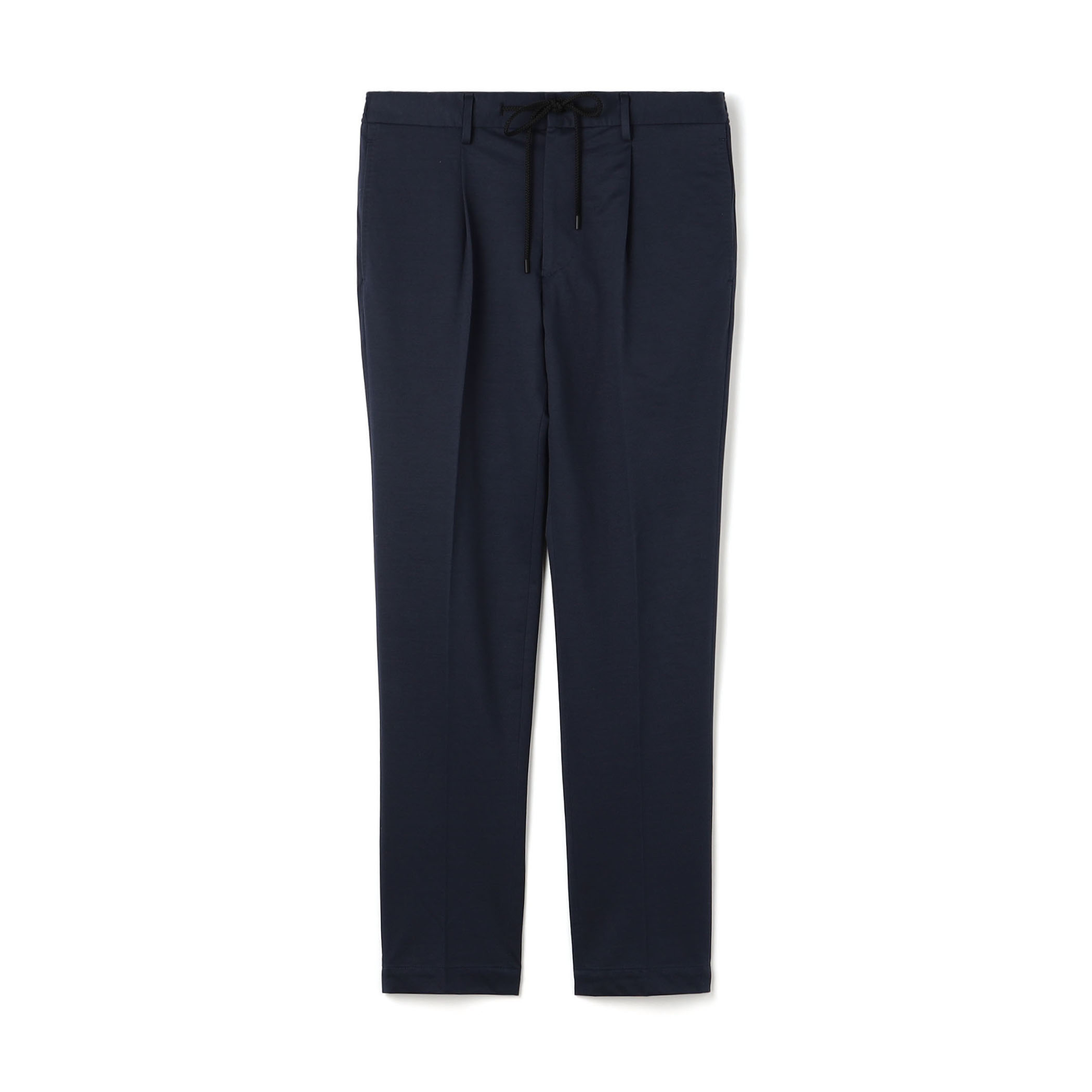 コットンポリエステル ストレッチツイルジャージー 1プリーツイージースラックス