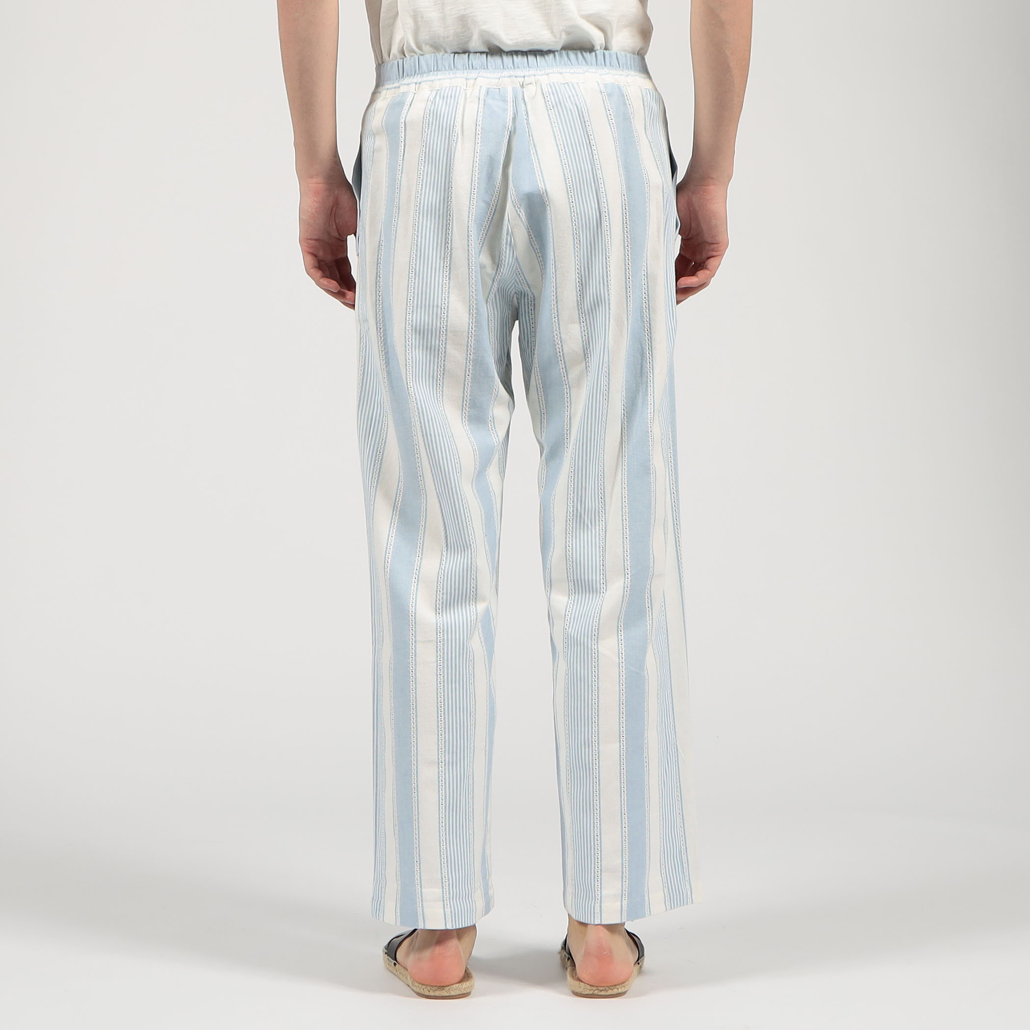 erEvan CAPON TROUSERS コットンストライプ パンツ｜トゥモローランド