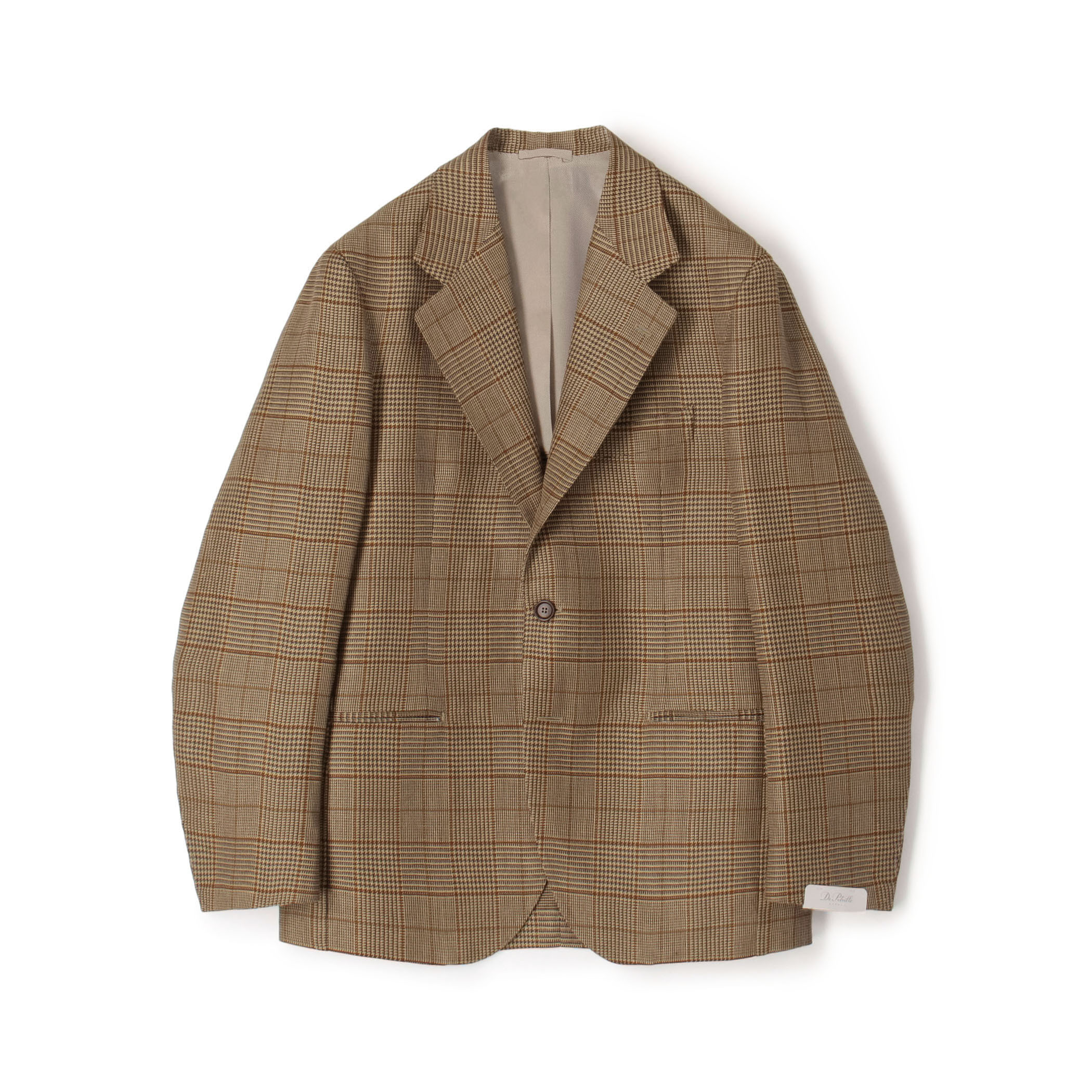 【別注】De Petrillo CUMA ウールリネン シングルブレステッド3Bジャケット