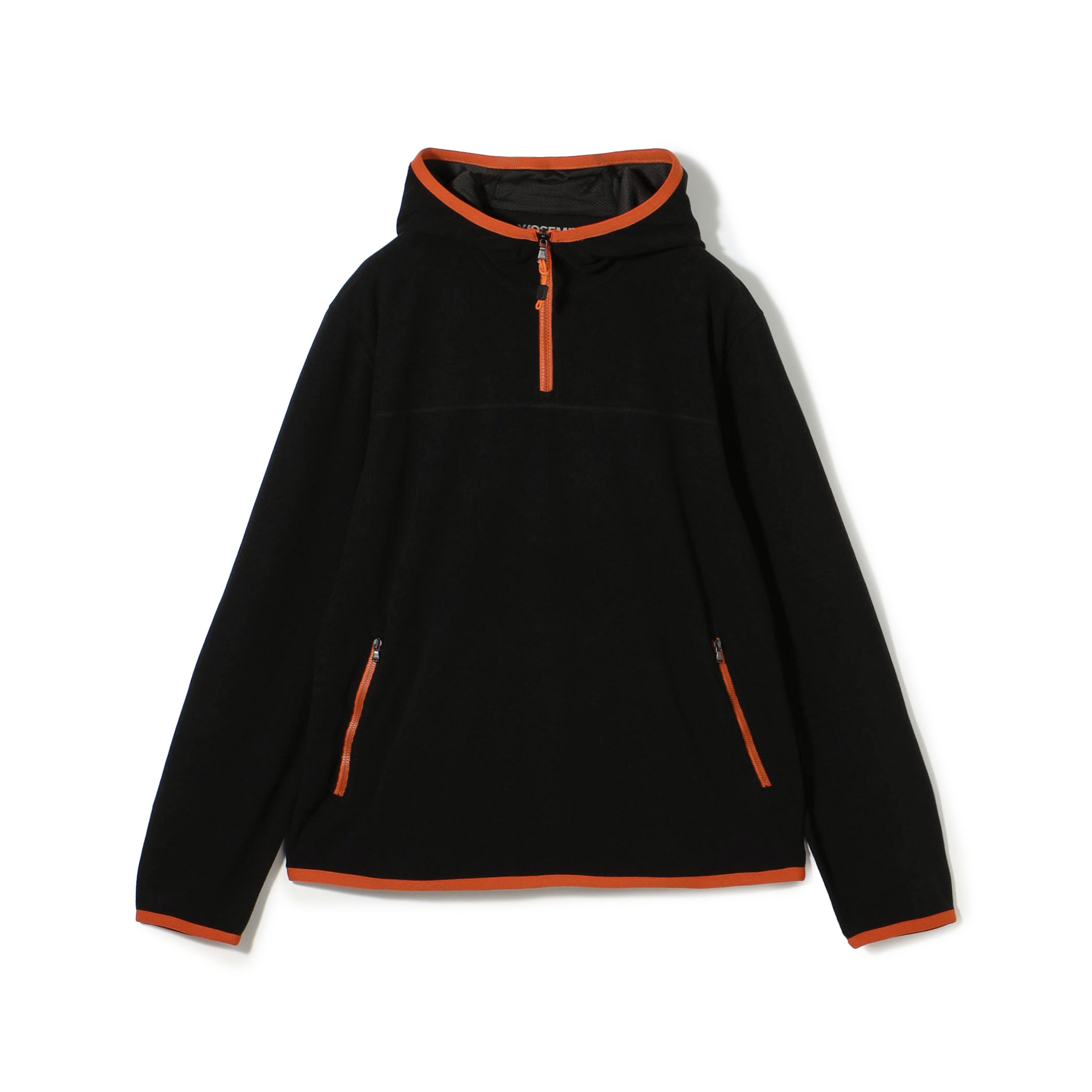 テックワッフル コントラストハーフジップパーカ MTPW3712