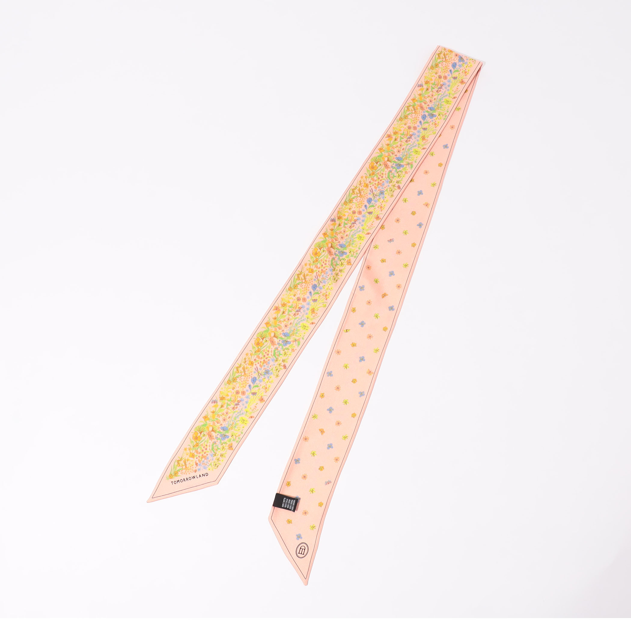 Atelier TOMORROWLAND FLOWER シルク ボウタイスカーフ