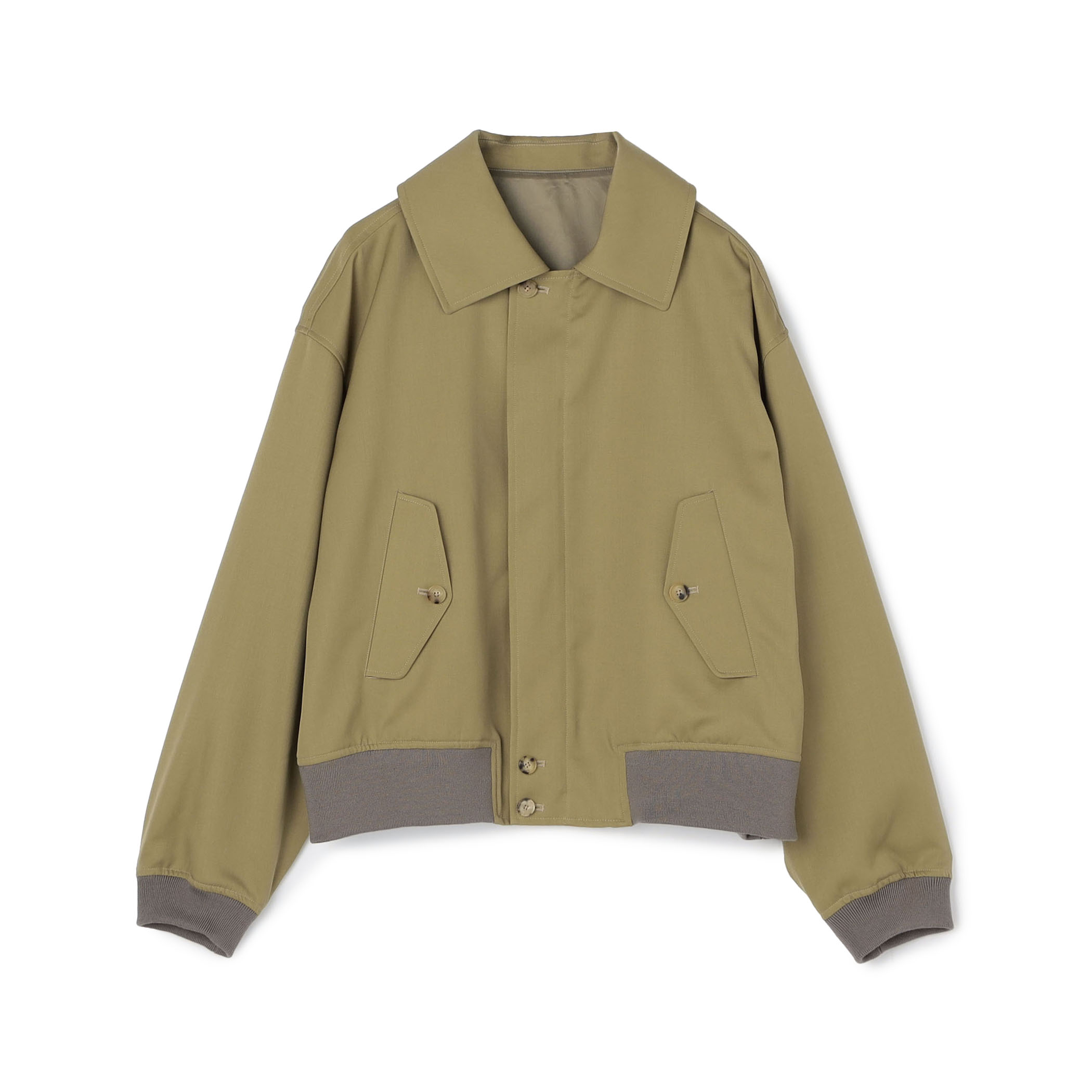 The CLASIK RIB HARRINGTON ウール ブルゾン