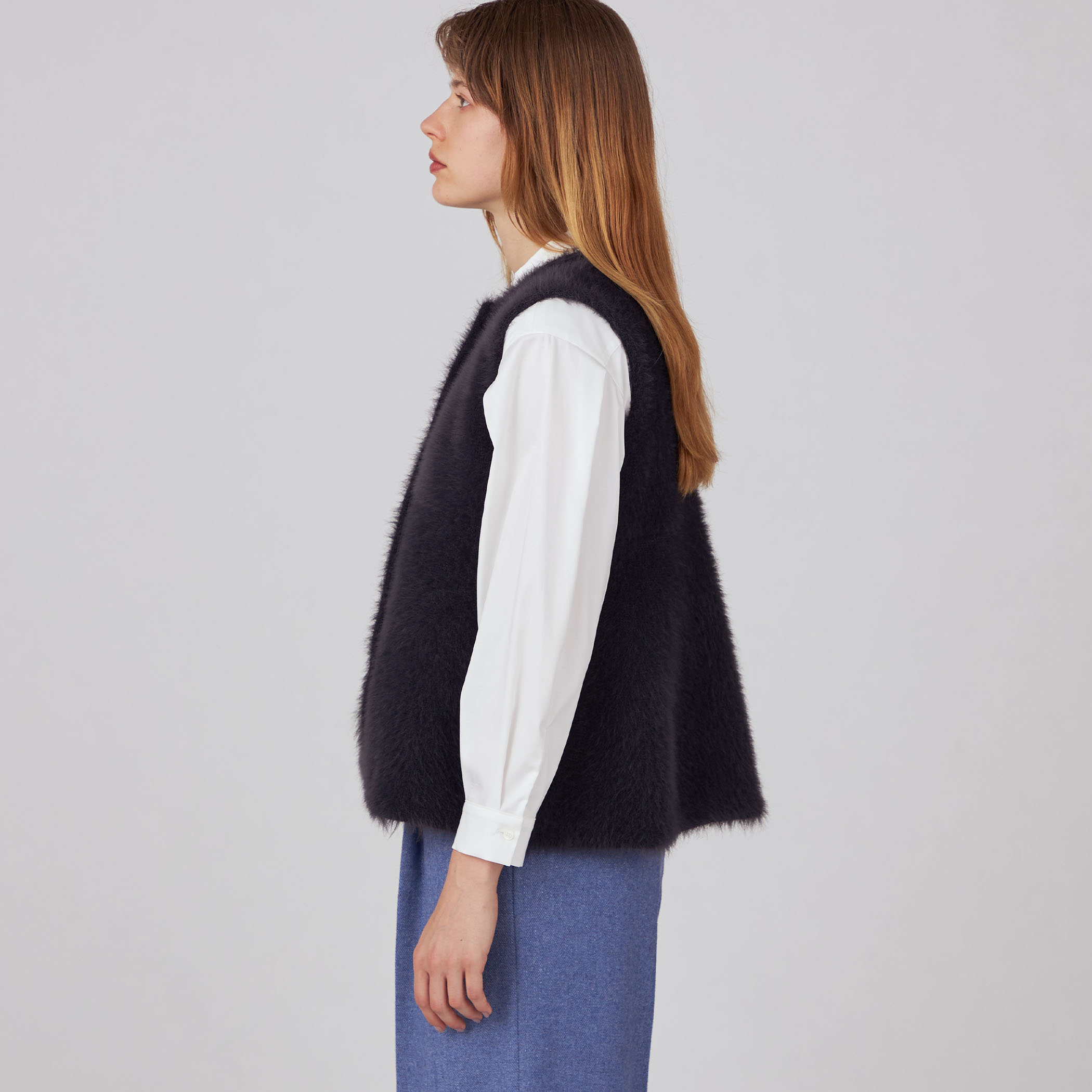 (新品タグ付き)フェザーヤーン ペプラムベスト □フェザーヤーン ペプラムベスト｜トゥモローランド 公式通販