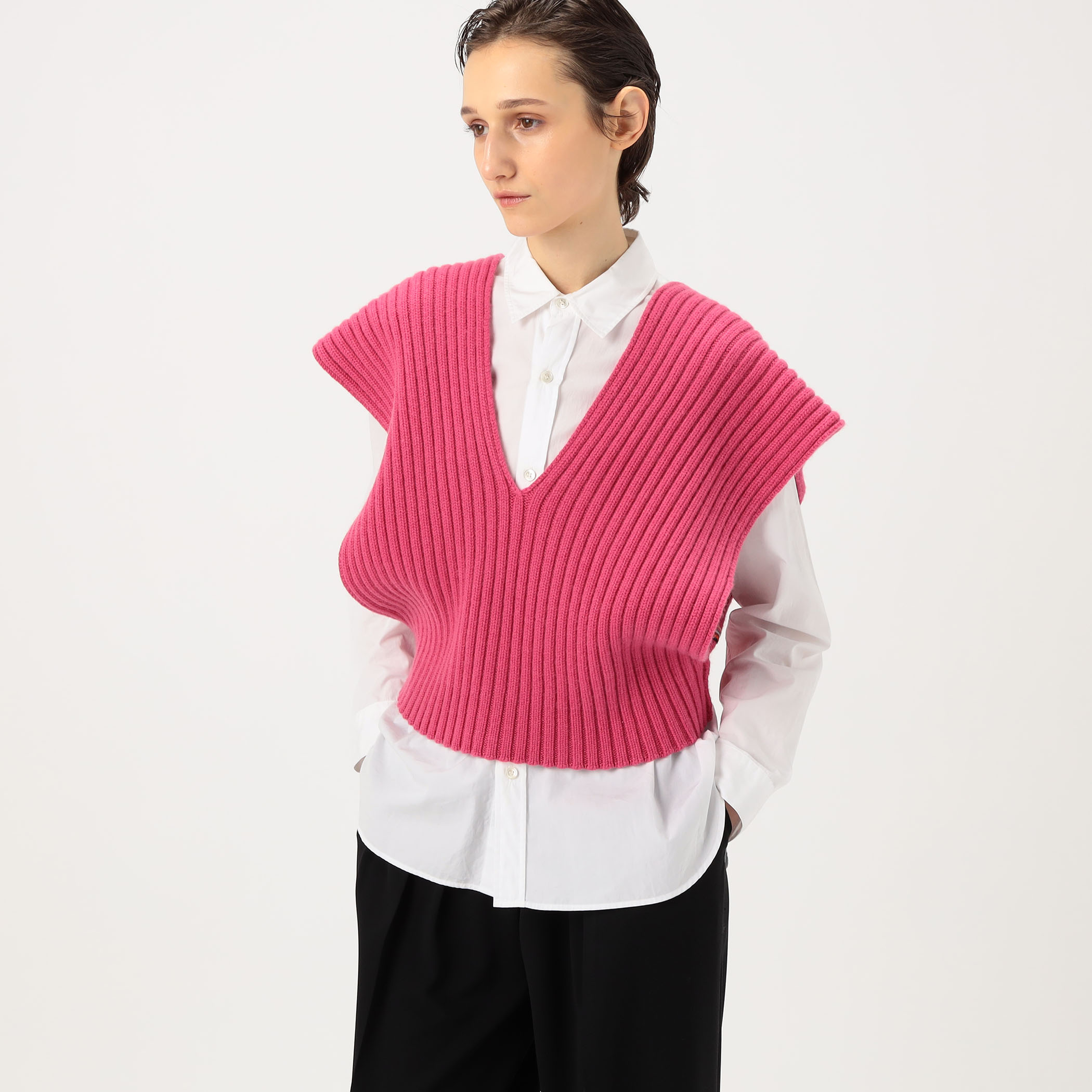 extreme cashmere rib vest｜トゥモローランド 公式通販