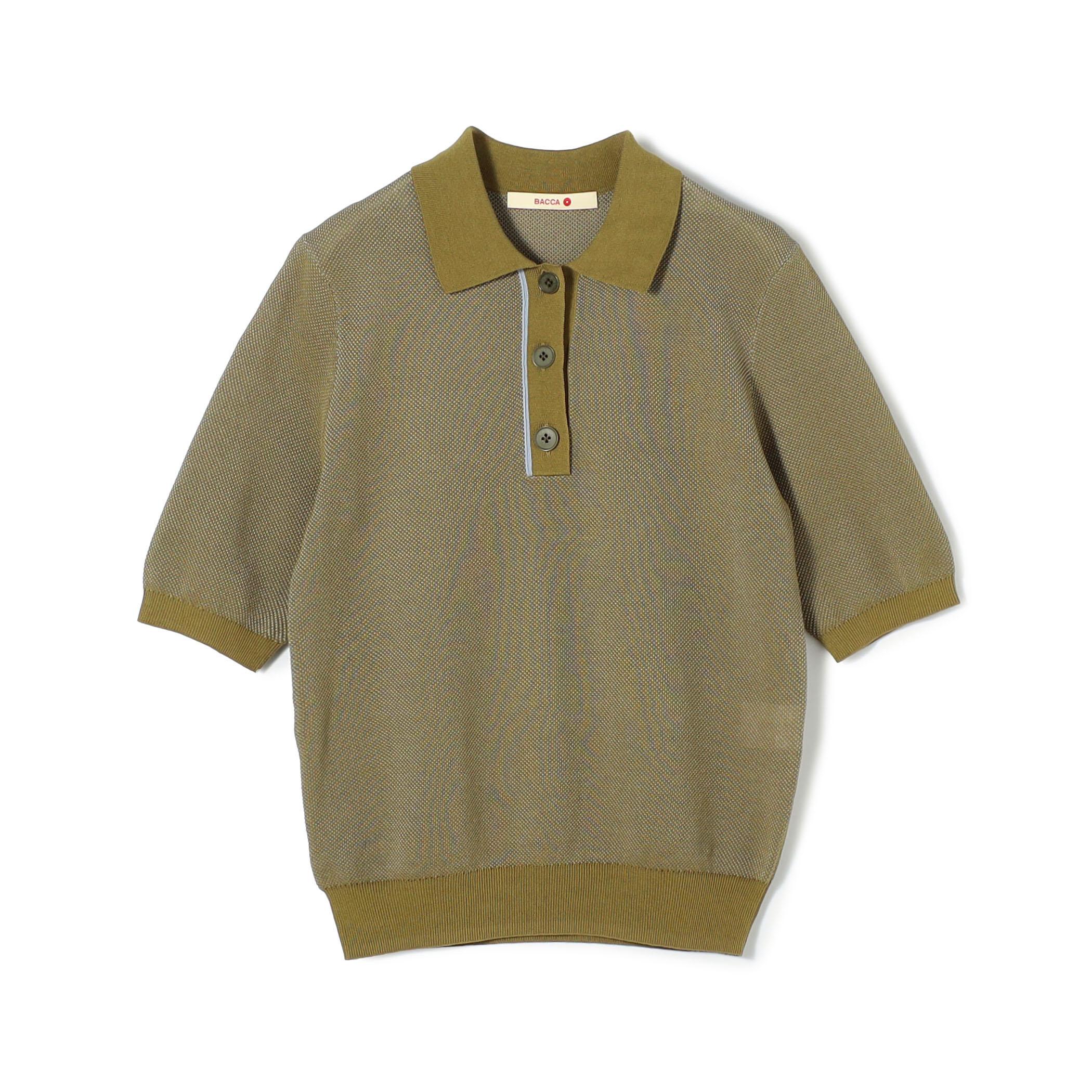 ダブルカラーピケ ミニポロカラーハーフスリーブ