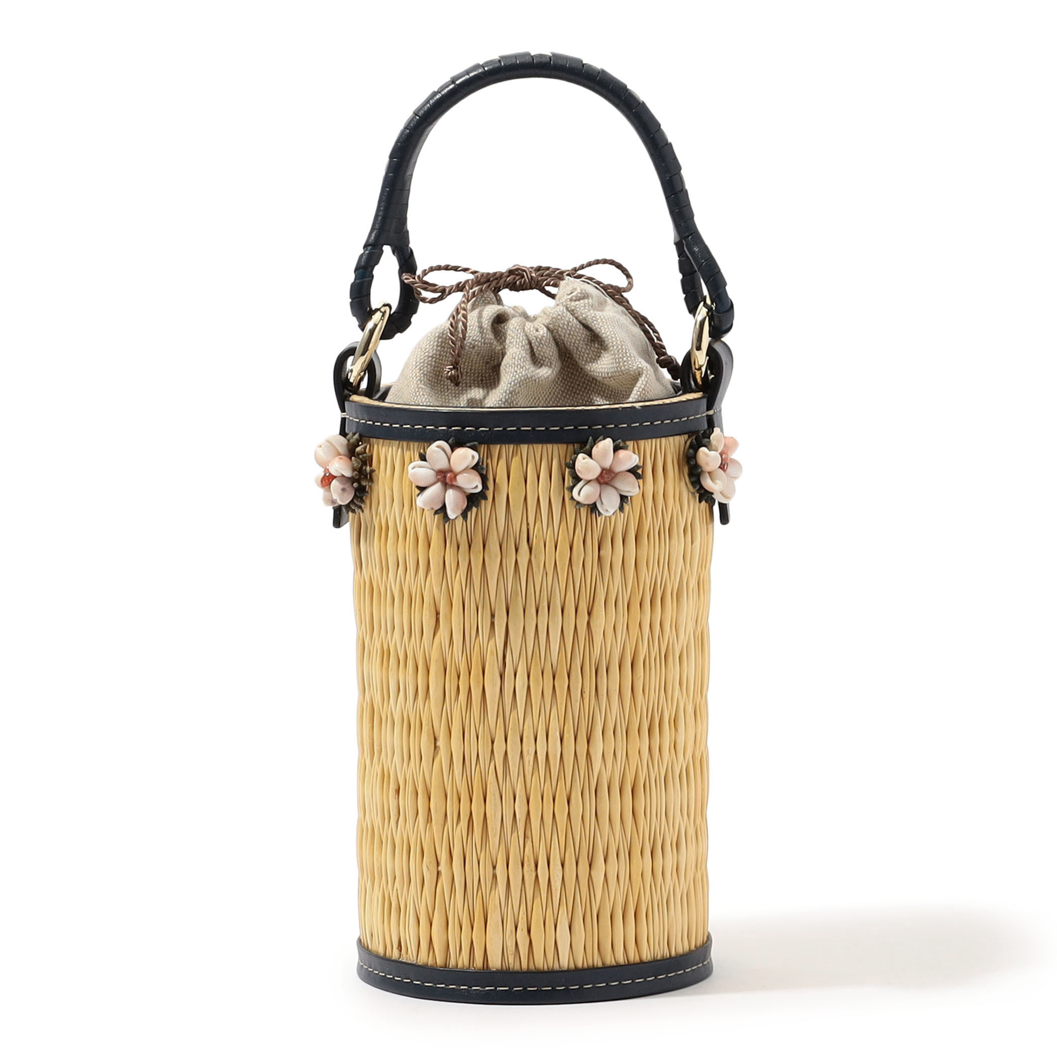 HEIMAT ATLANTICA CUPID MINI NAVY かごバッグ