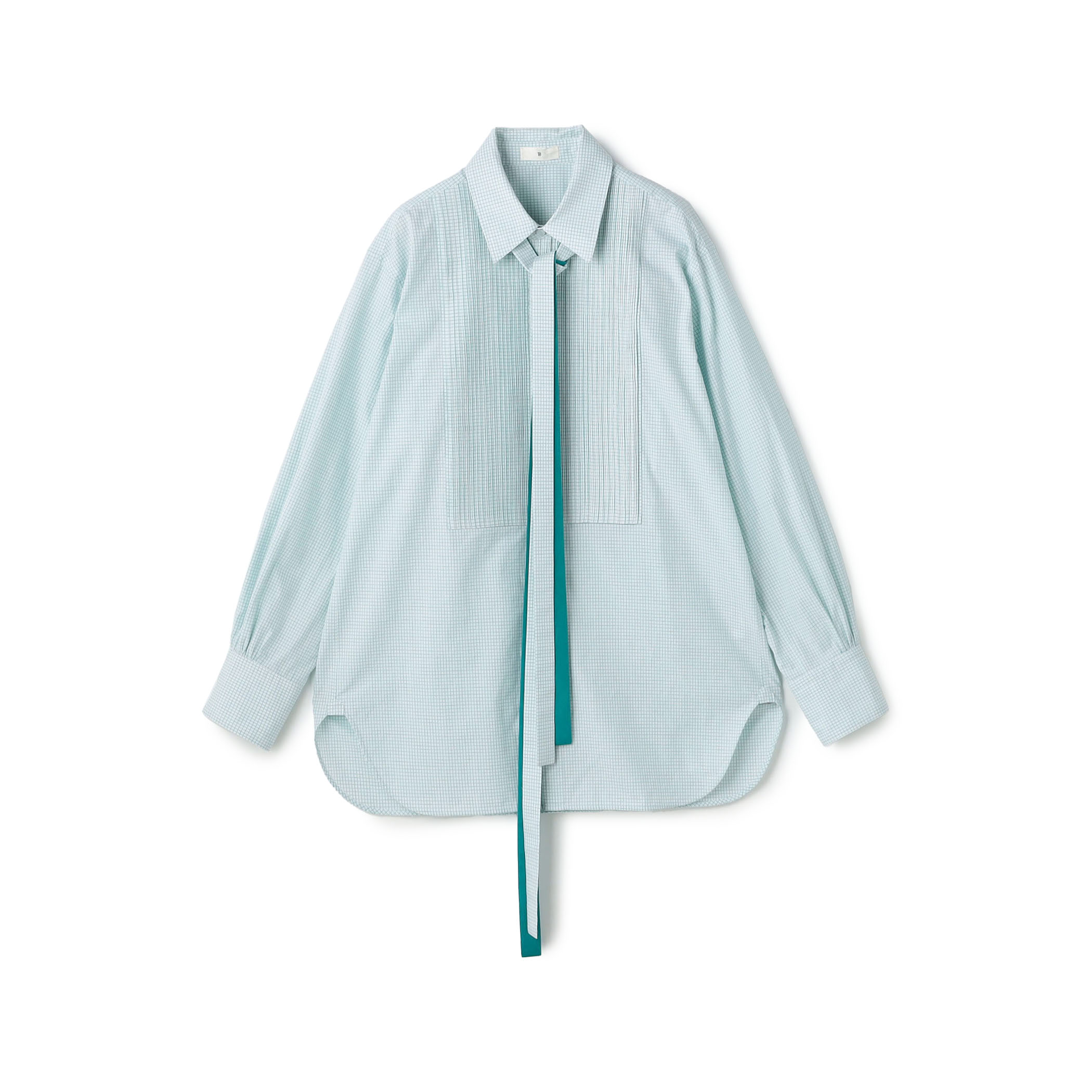 エアリーコットン リボンタイボザムシャツ