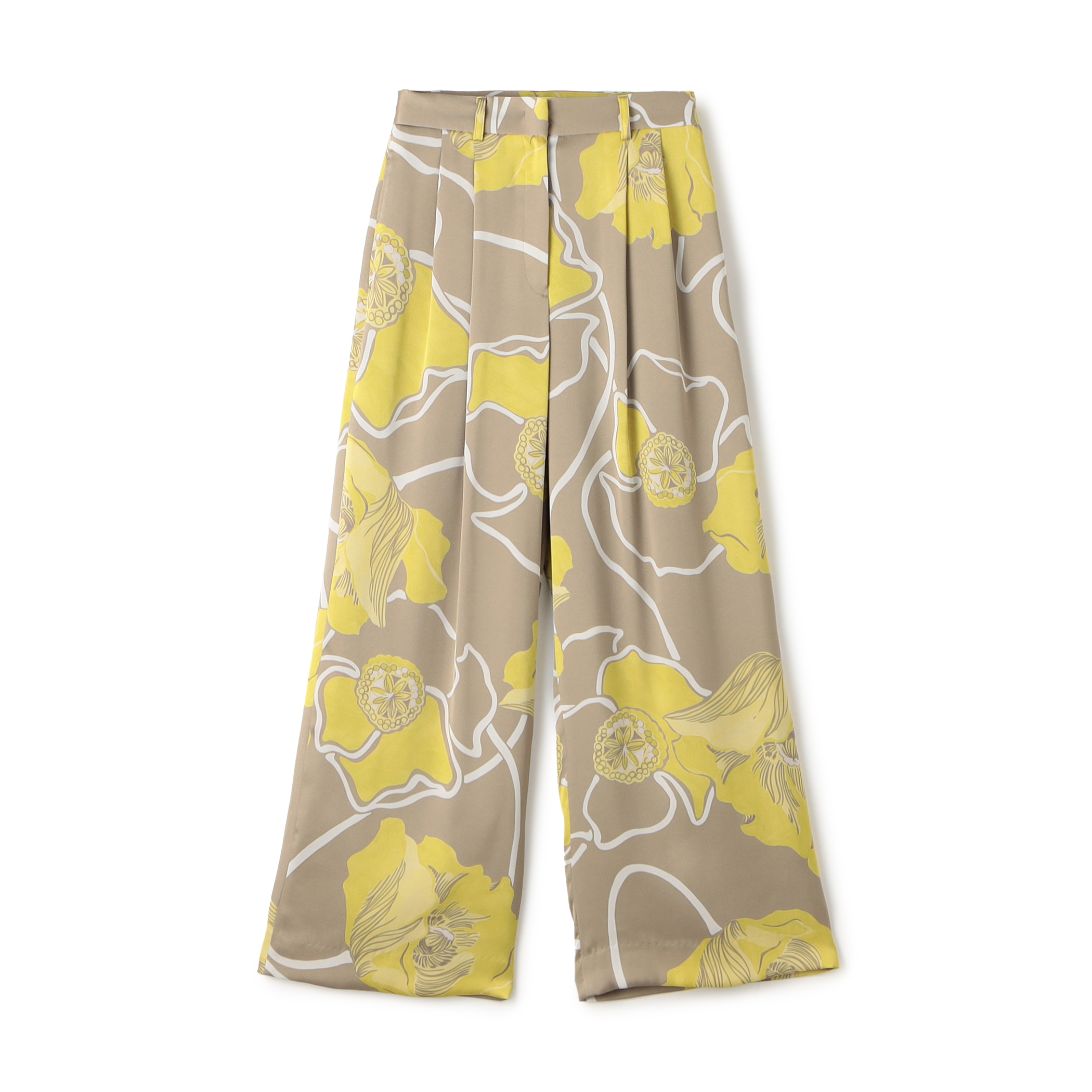 ポピープリント 2タックワイドパンツ