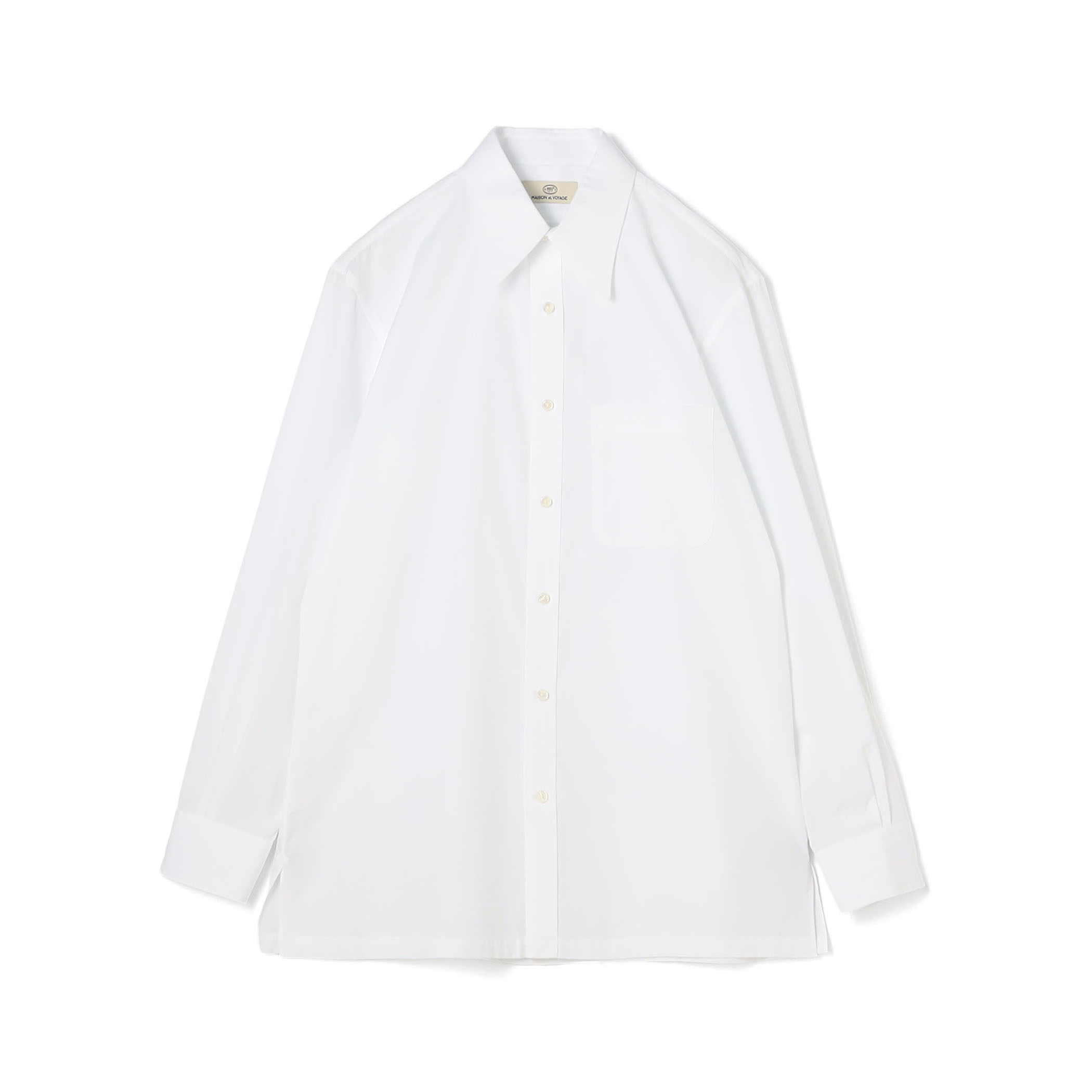 120/2コットンブロード レギュラーカラーシャツ THOMAS MASON