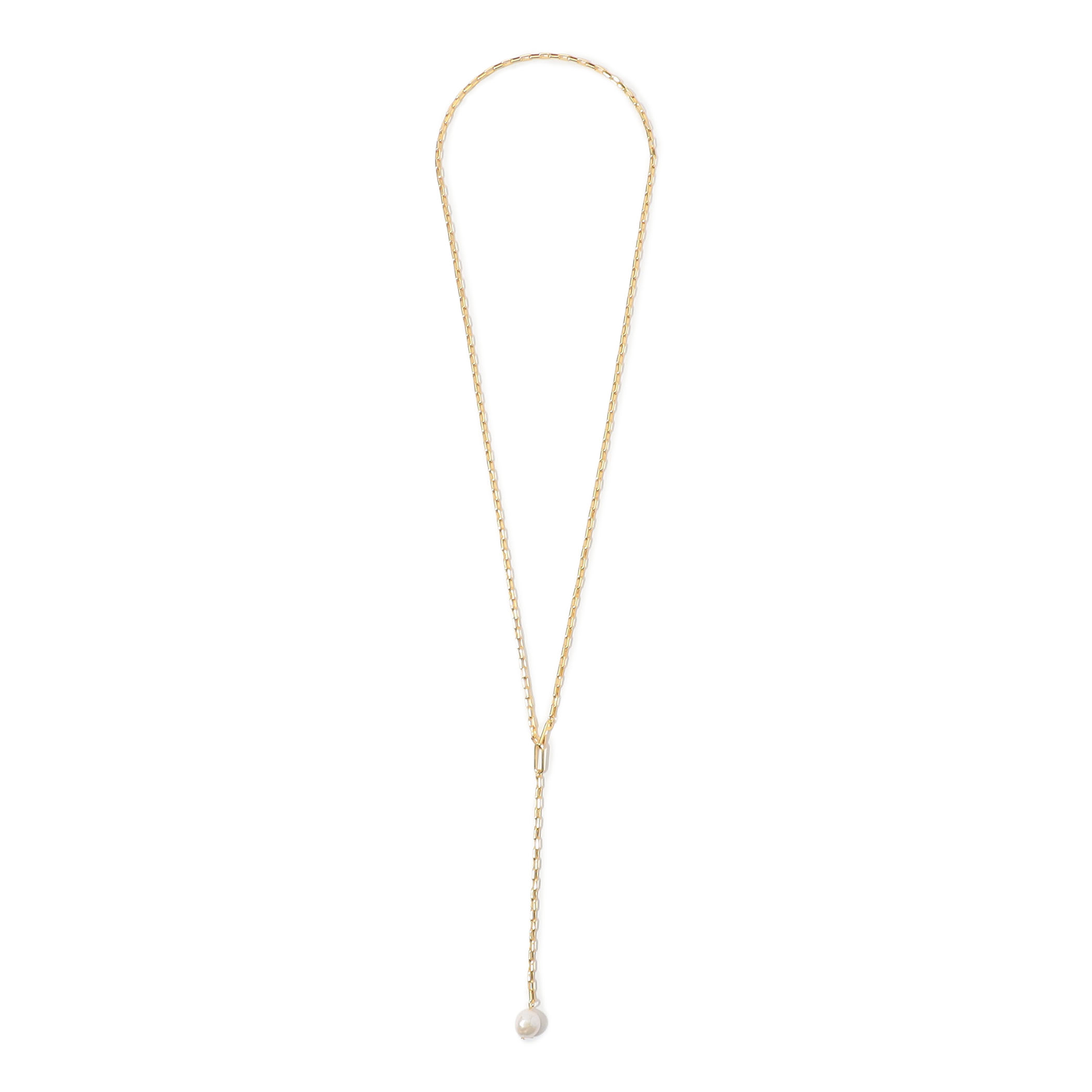 【別注】januka Chain w/Pearl ロングネックレス