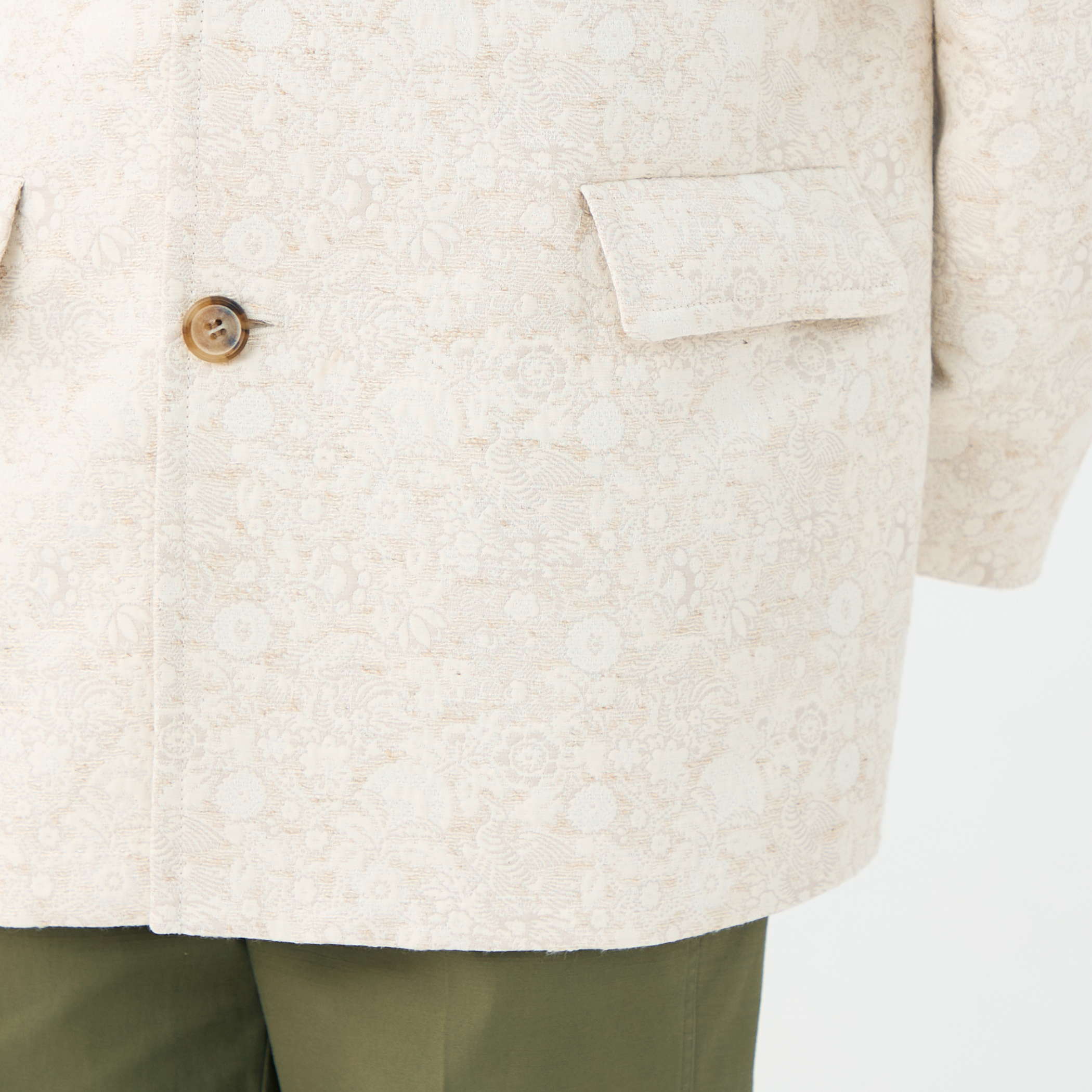 ボタニカルジャカード カラーレスジャケット｜トゥモローランド 公式通販