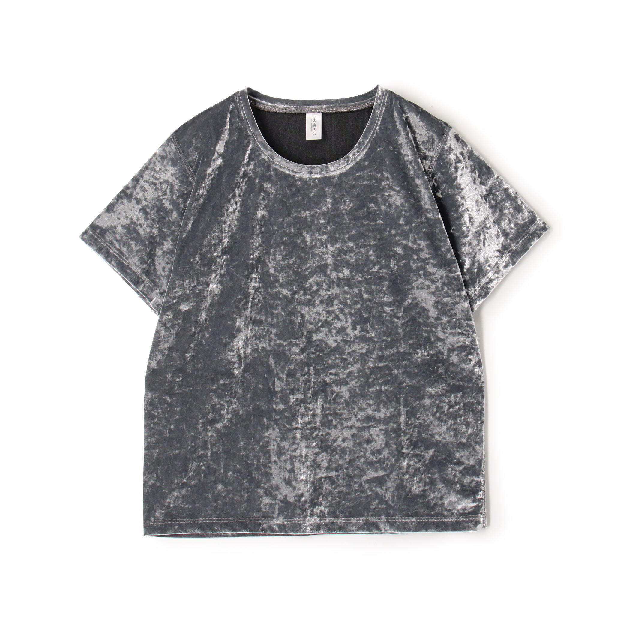 Simone Wild HAMMERED VELVET T SHIRT