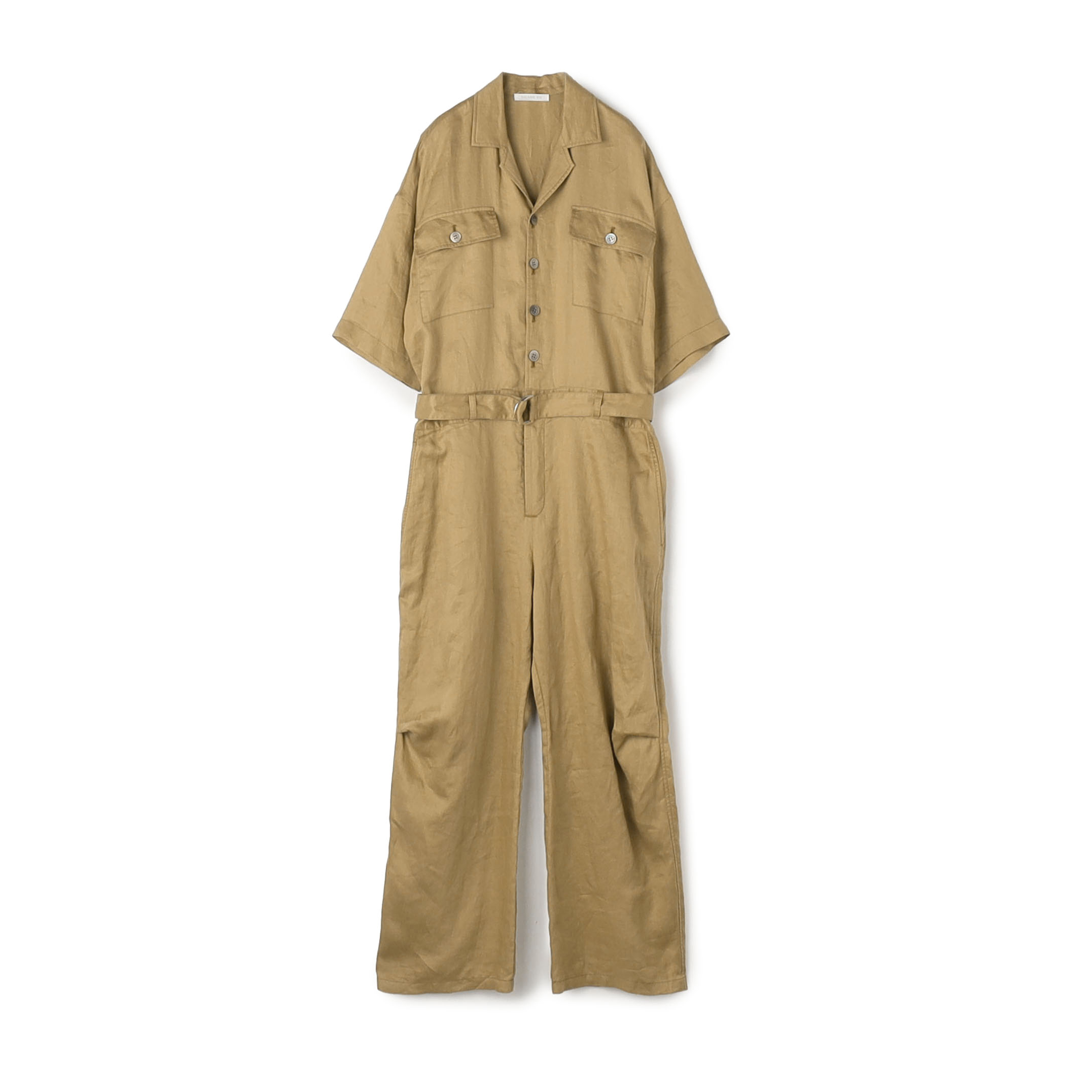 ラミーサテン ベルテッドジャンプスーツ