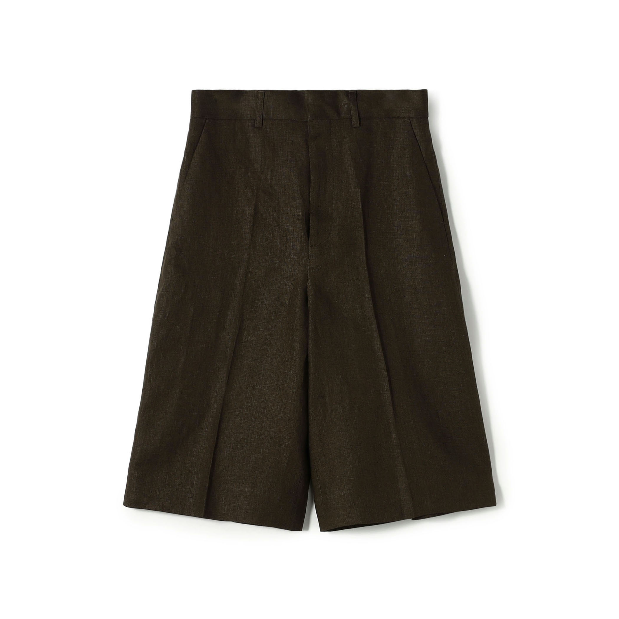 edition pourell リネン タックショートパンツ