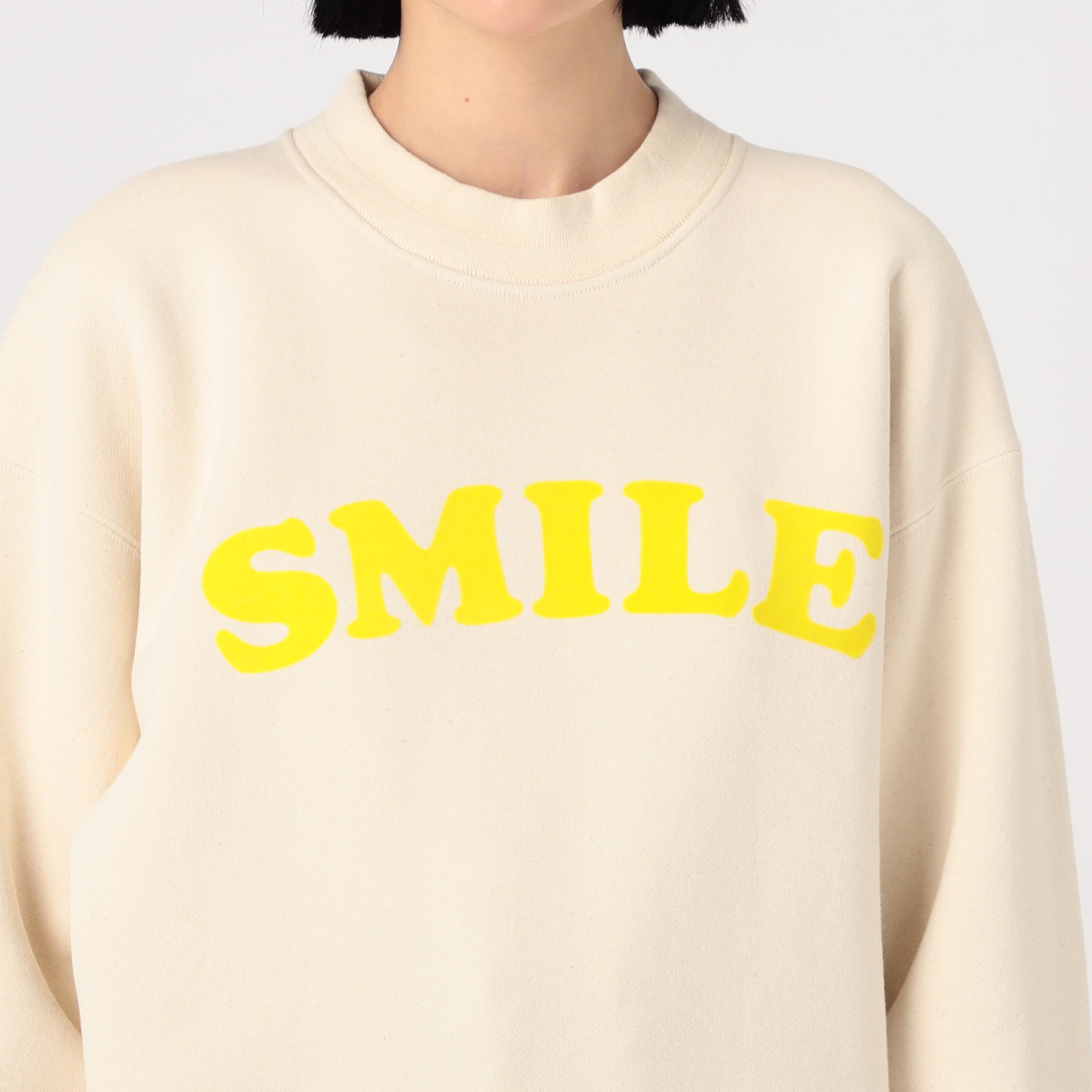 UNION LAUNCH FLOCKY PRINT SMILE スエット プルオーバー