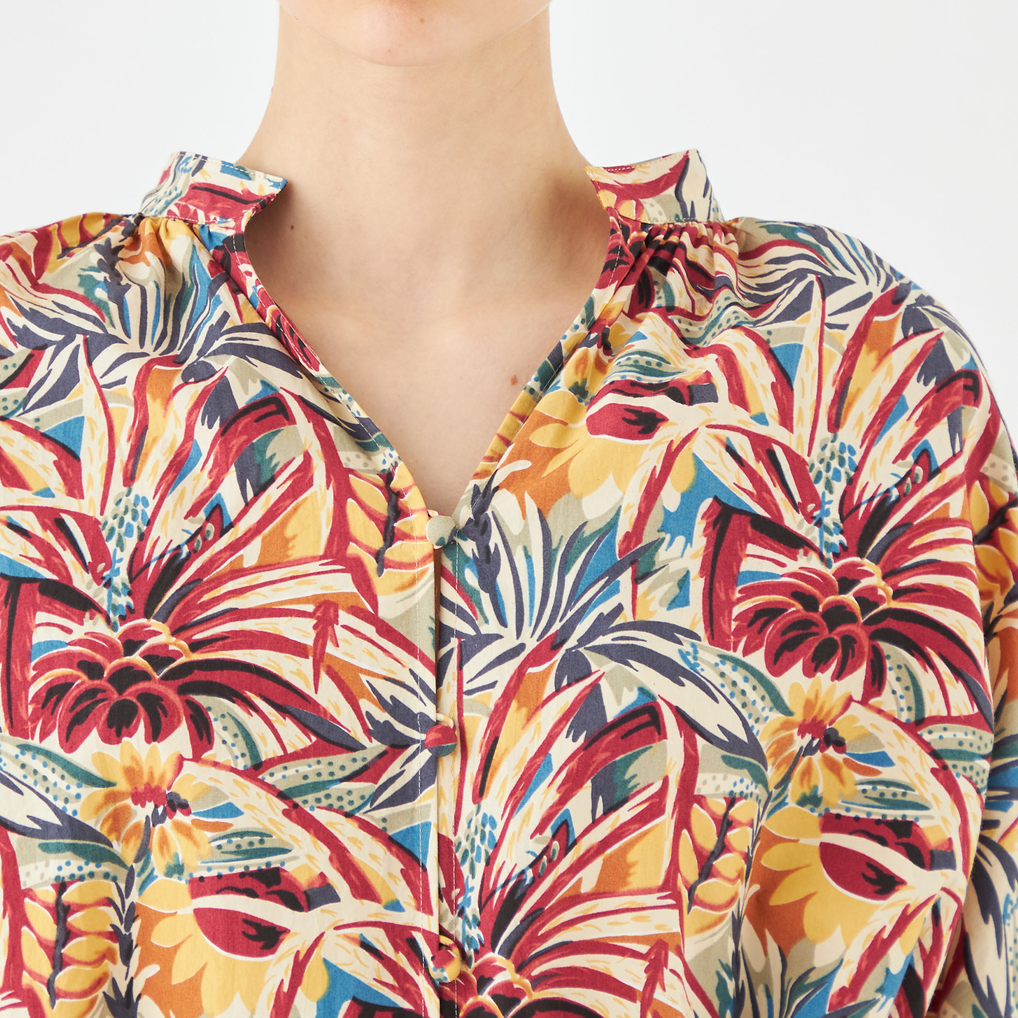 ジャングルプリント ドルマンスリーブブラウス｜トゥモローランド 公式通販