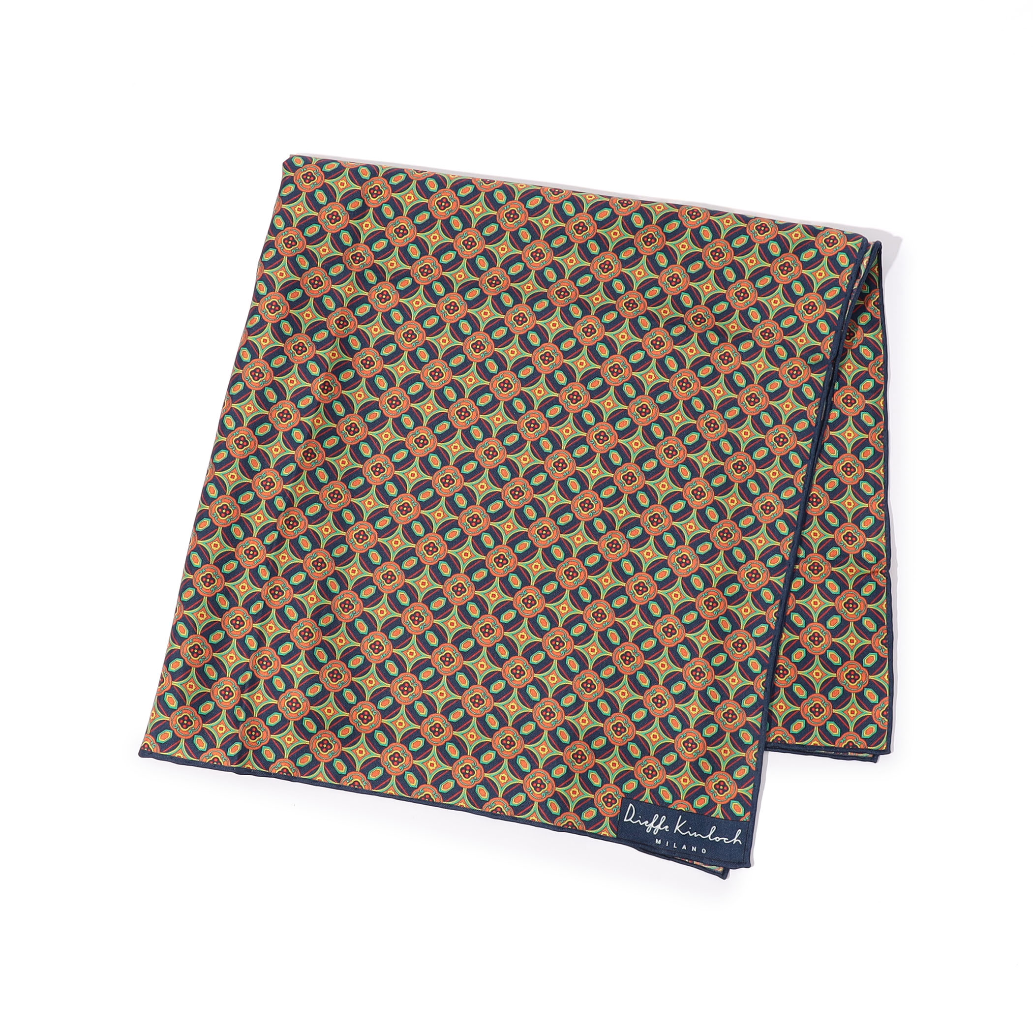 D2 スミクロ カランカリ ブロックプリント 大判ストール チャンデリシルク 美品 エスゼットブロックプリント SZ Blockprints Nila Print