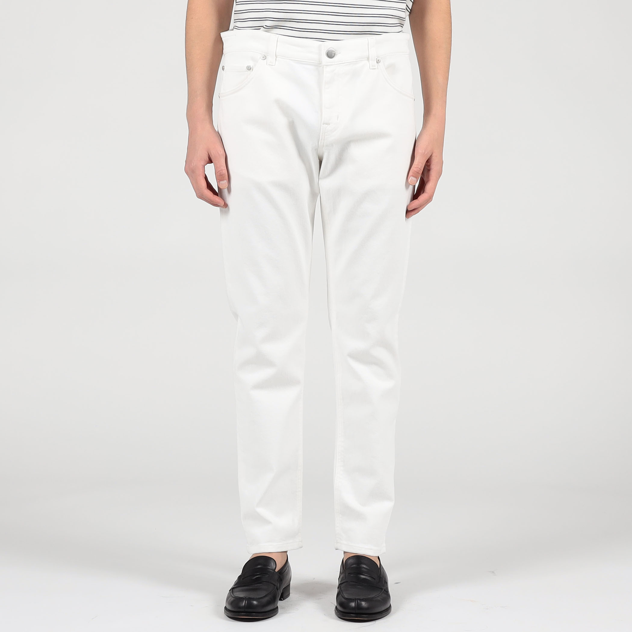 PTトリノ　ホワイト チノパン セール】 PT TORINO GRUNGE FIT ストレッチコットン チノパンツ