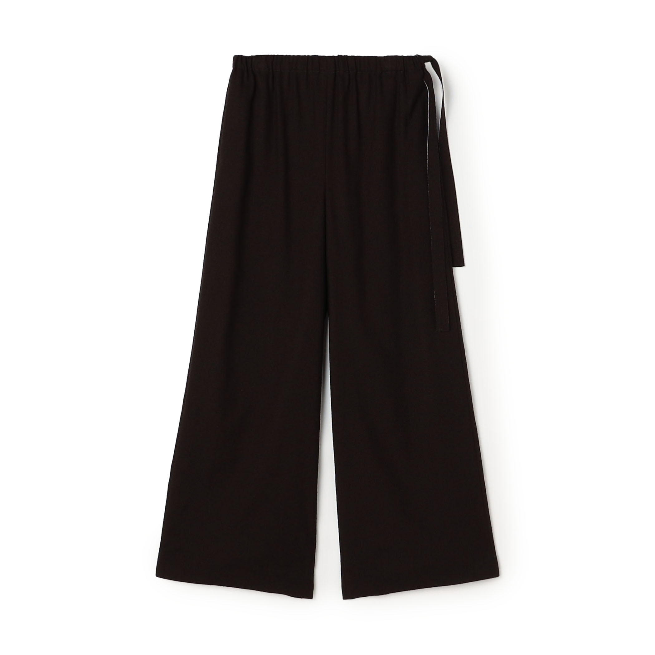 リネンコットンブークレ ドローストリングパンツ