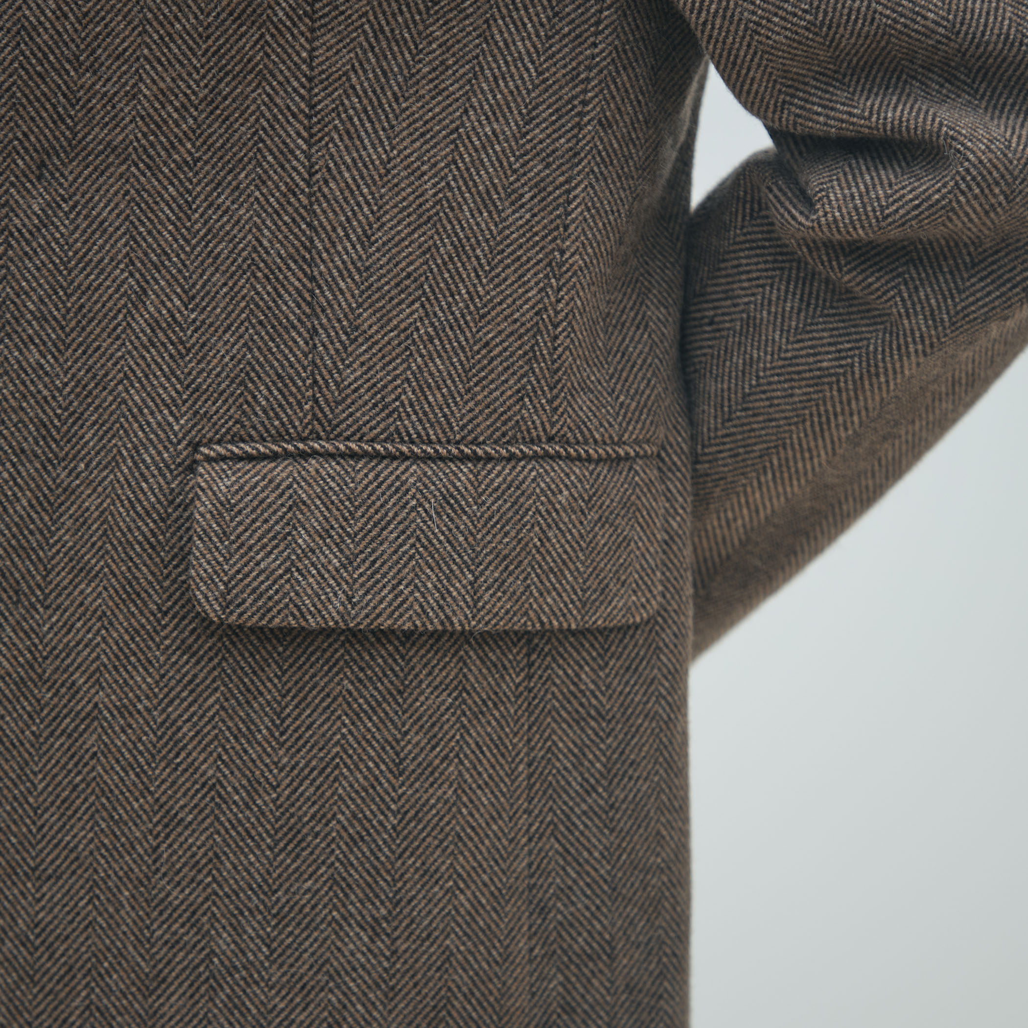 アルパカヘリンボーン カラーレスジャケット｜トゥモローランド 公式通販