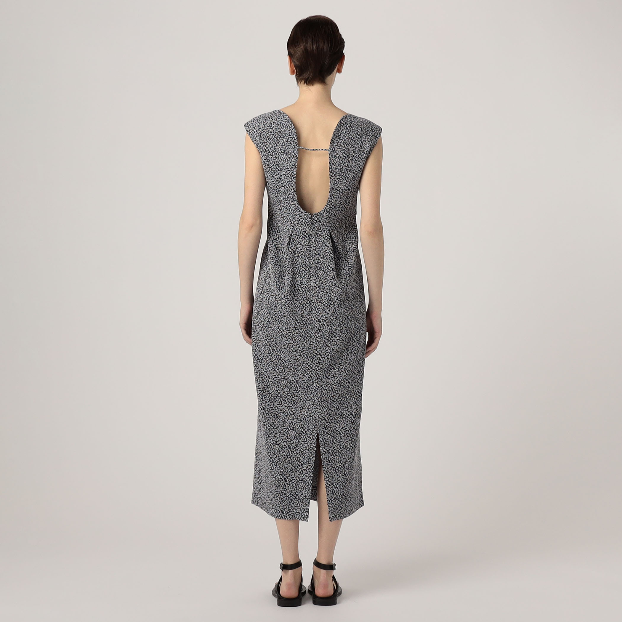 マモMAMO ドレス Mame Kurogouchi Micro Floral Jacquard Dress