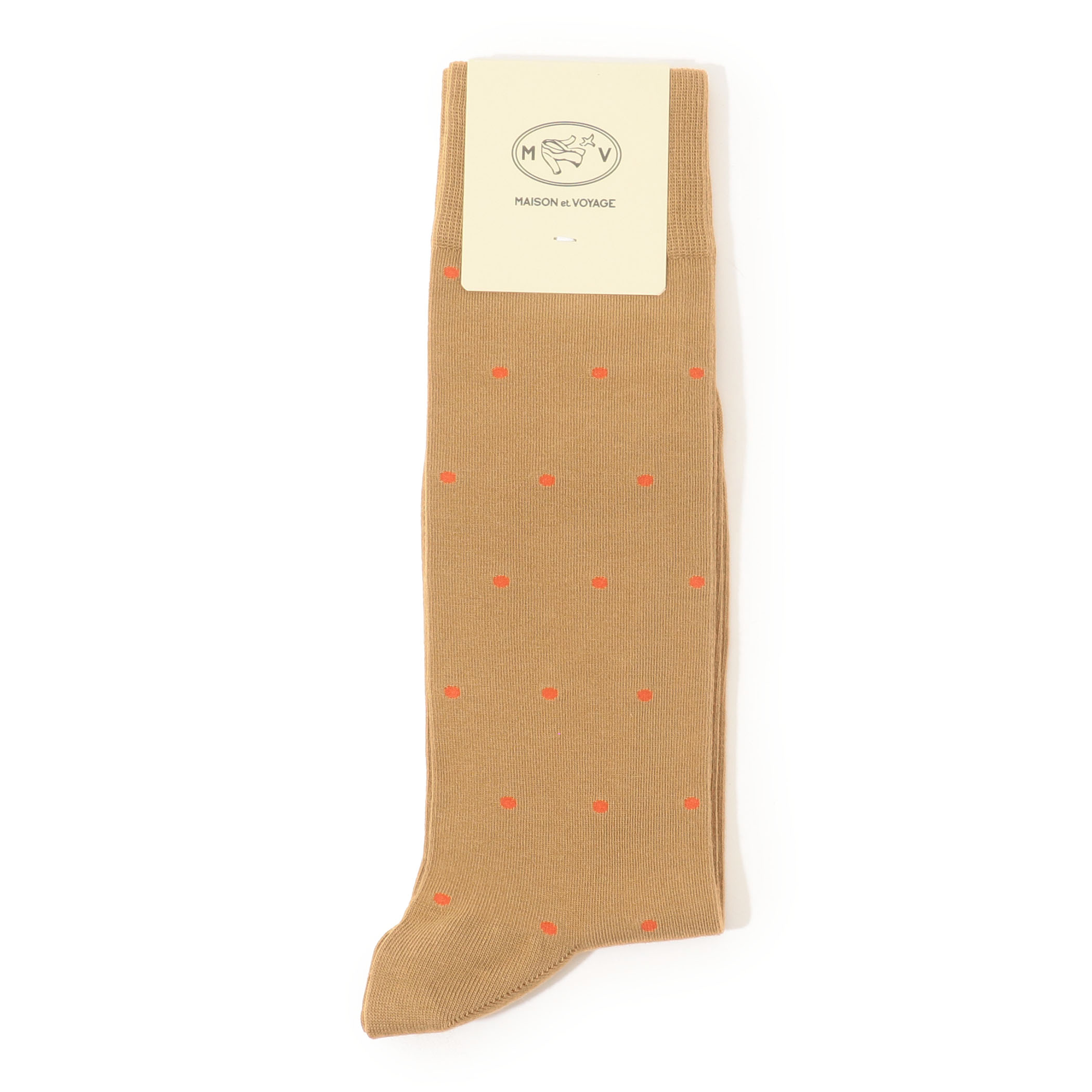 MAISON et VOYAGE オーガニックコットン ドットソックス