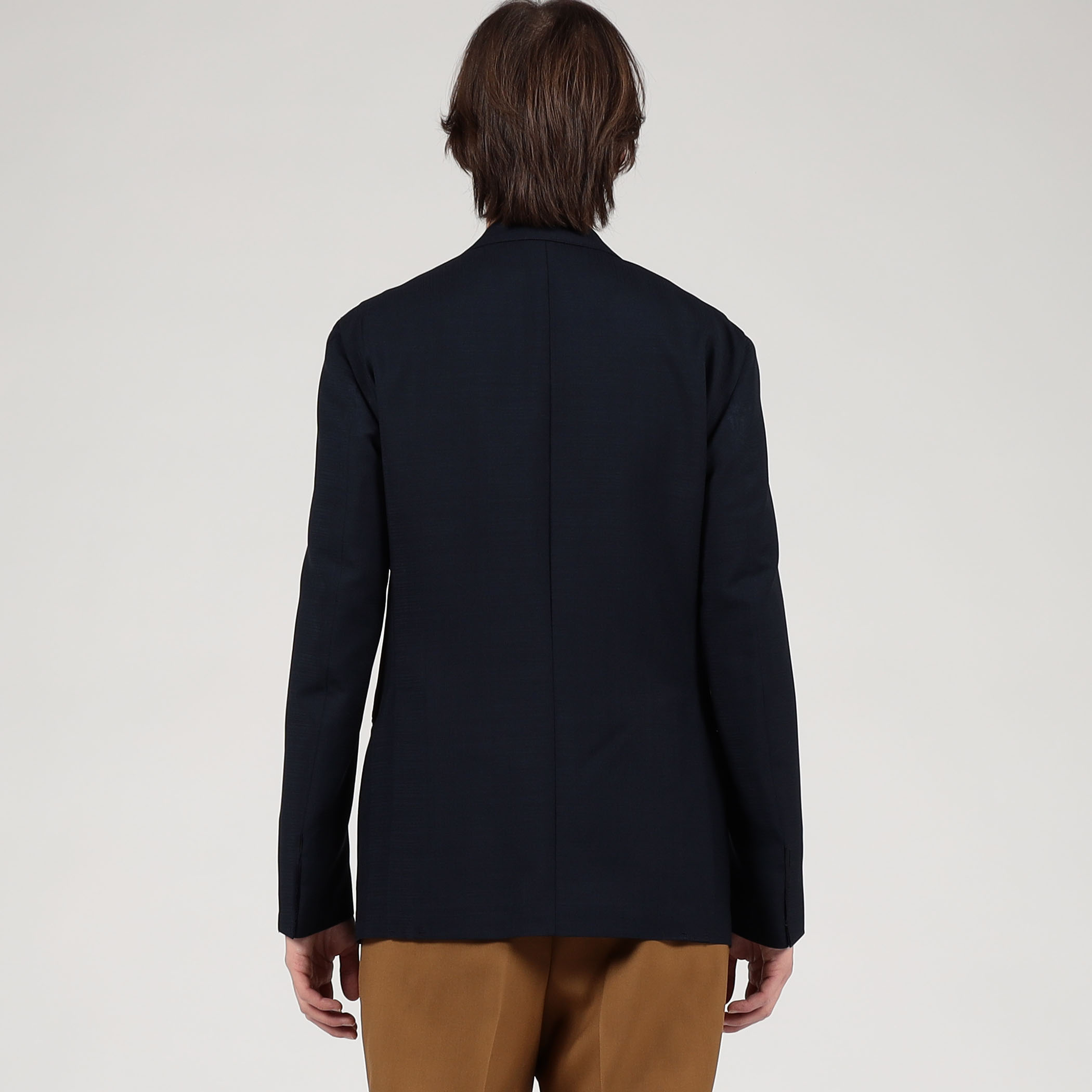 別注】De Petrillo ウール シングルブレステッド3Bジャケット