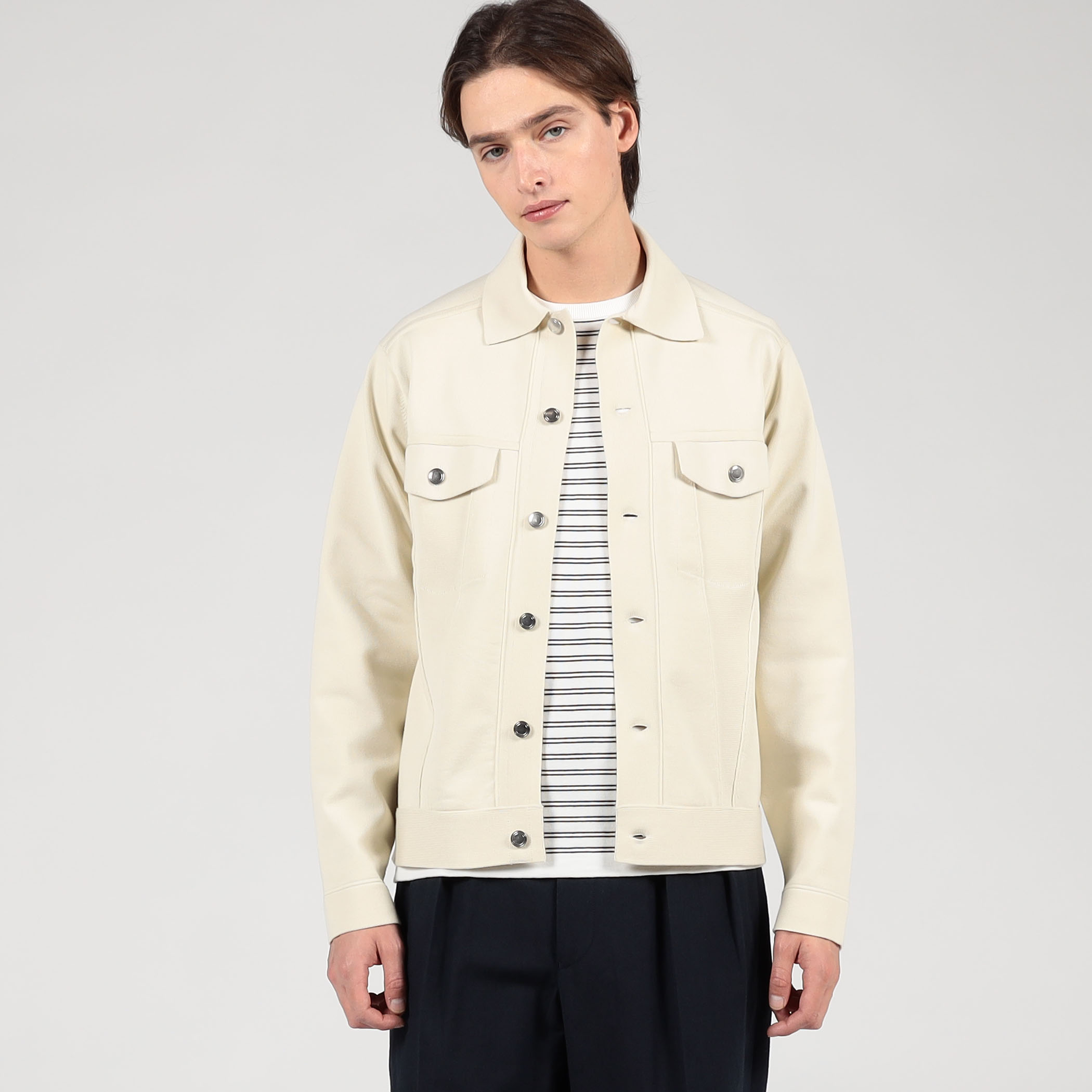 □TOMORROWLAND tricot ポリエステルコットン ニットGジャン