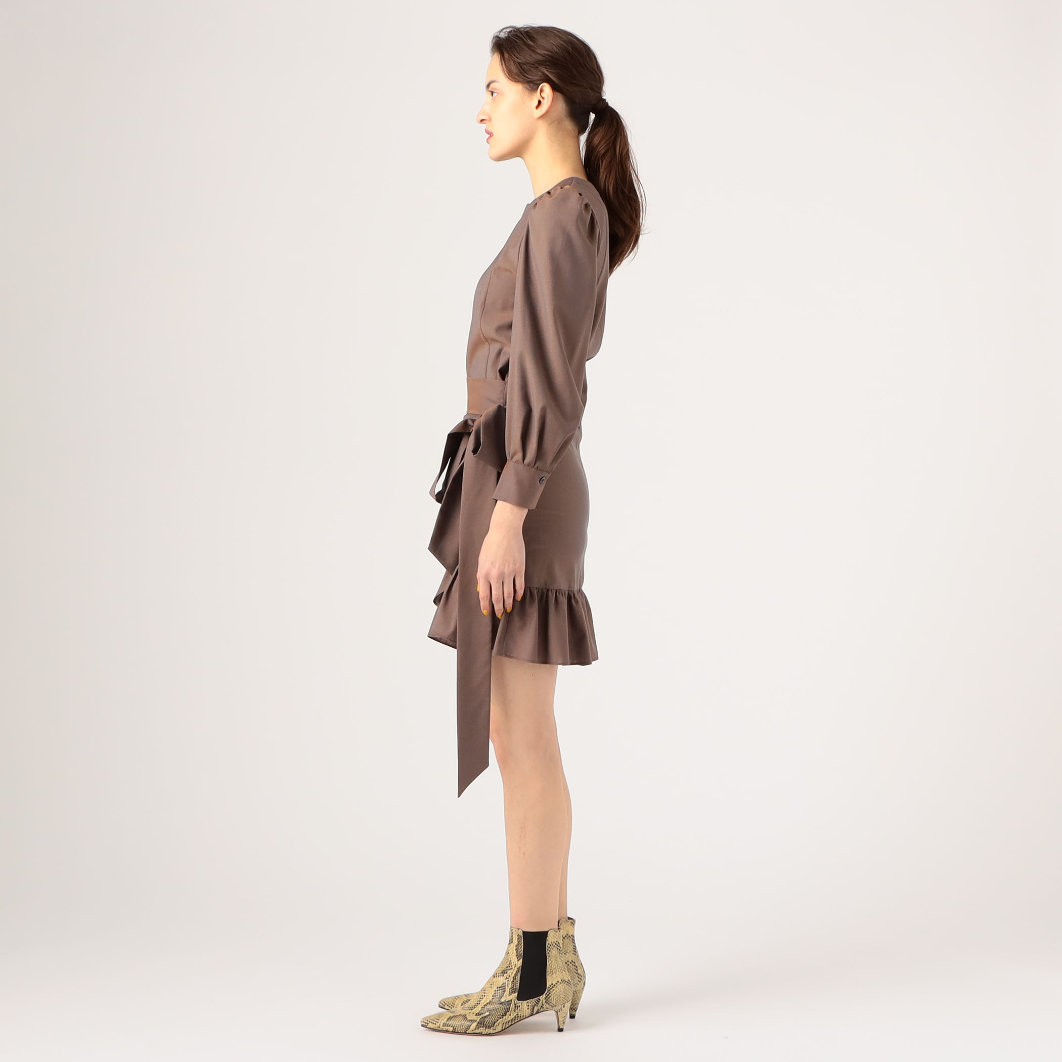 ISABEL MARANT ETOILE NELICIA ウール ラッフルワンピース