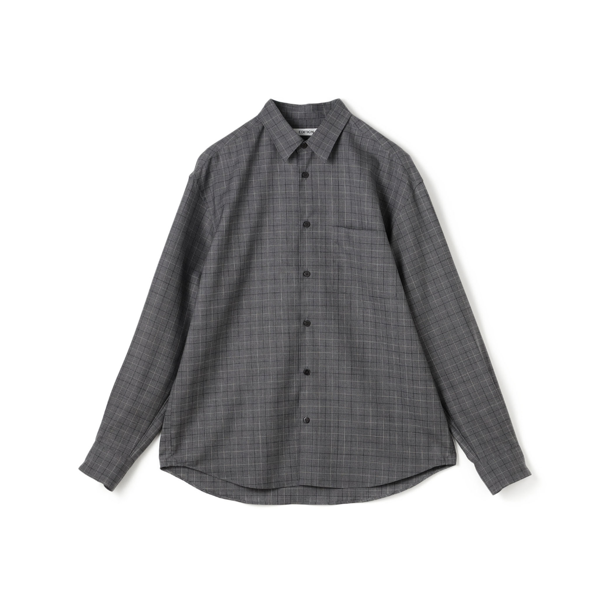 Super120's ウォッシャブルウール リラックスシャツ