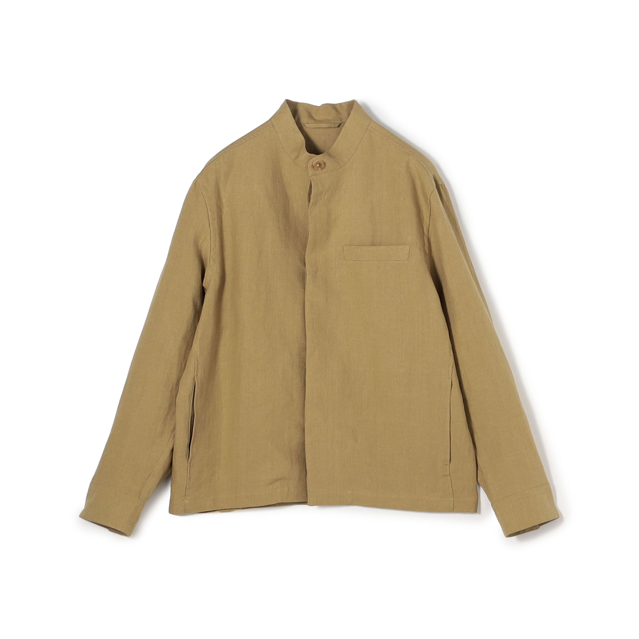 CARUSO リネン スタンドカラーブルゾン