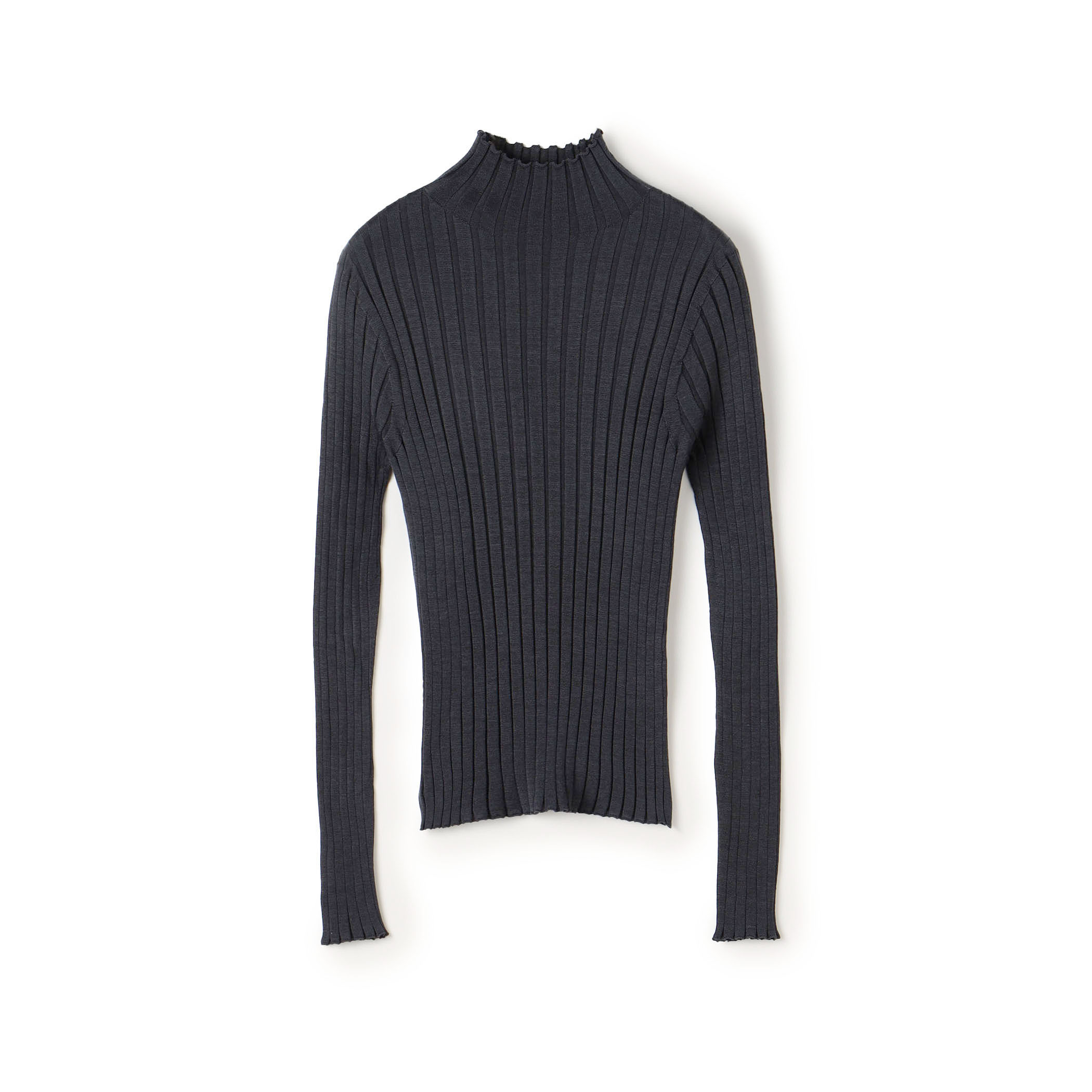 ドメスティックスパンシルク ビルドネックプルオーバー