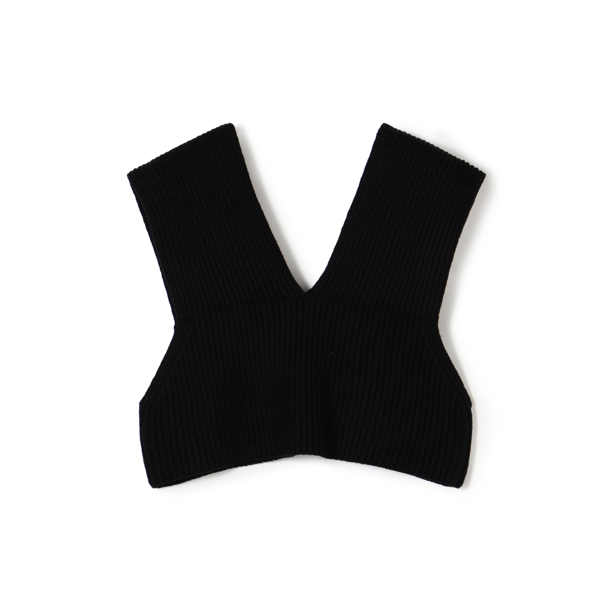 HYKE RIBBED CROPPED VEST