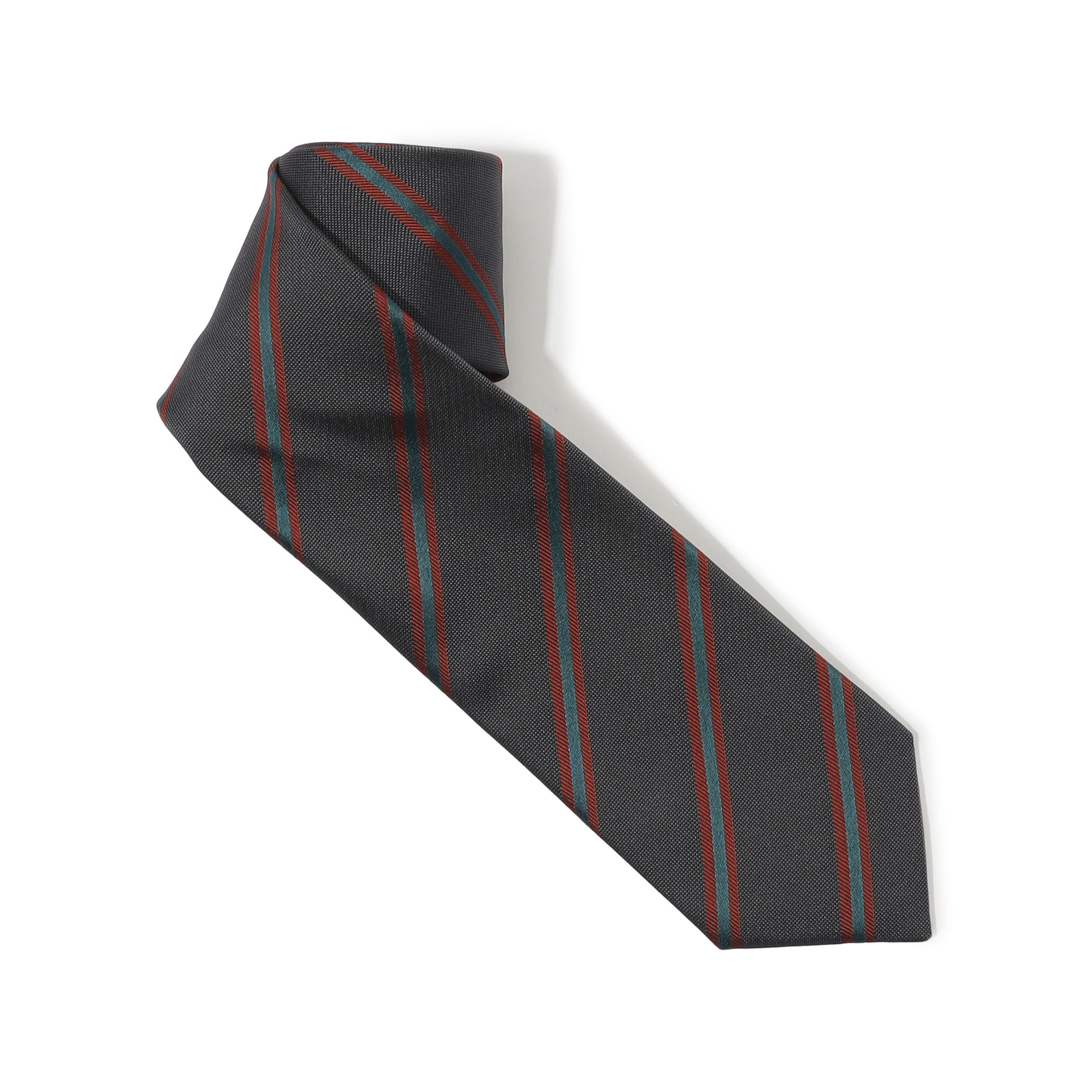 トゥモローランド ネイビー ストライプ ネクタイ TOMORROWLAND シルクジャガード レジメンタルストライプネクタイ