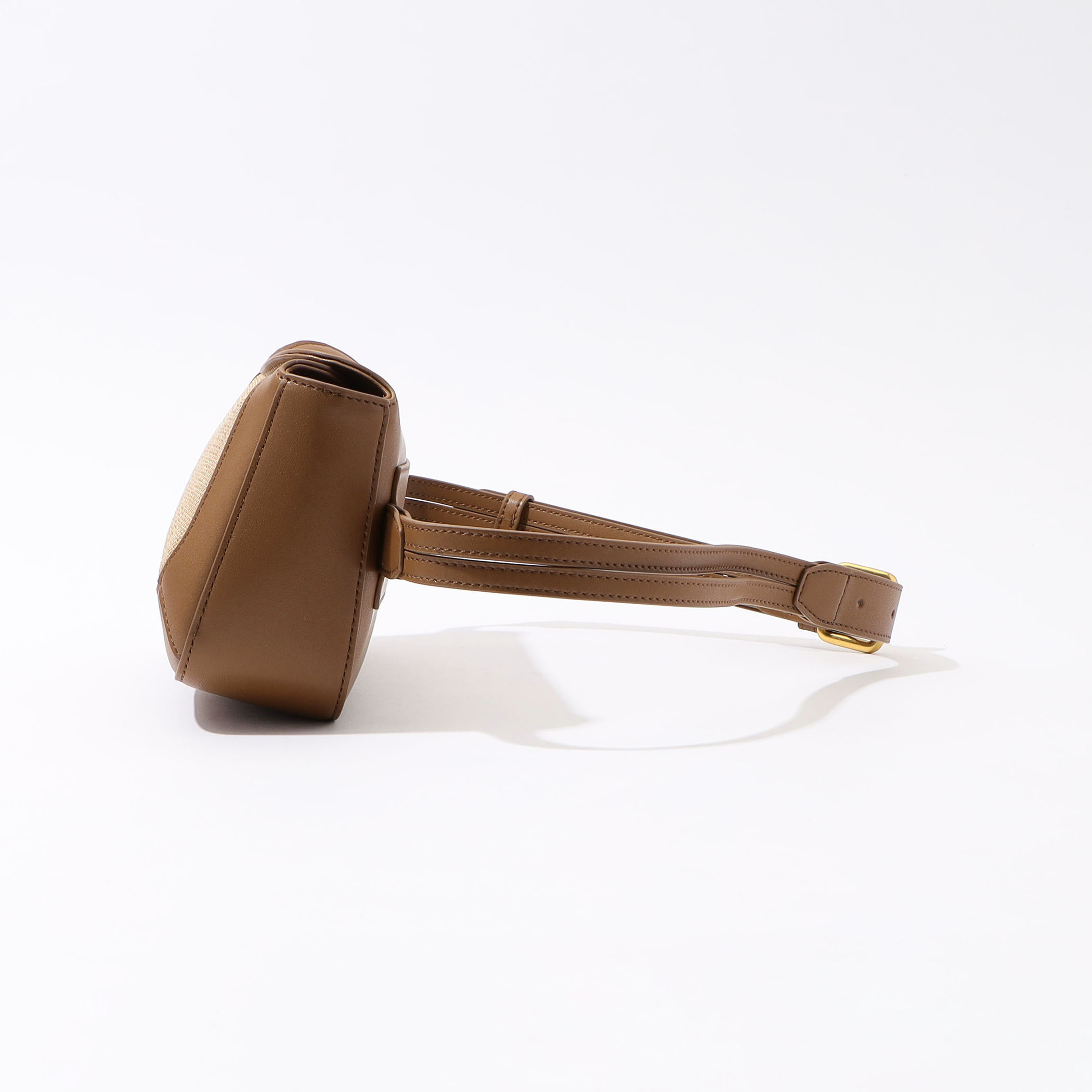 いラインアップ L'Avenir レザーコンビ ショルダーバッグ 2way バッグ