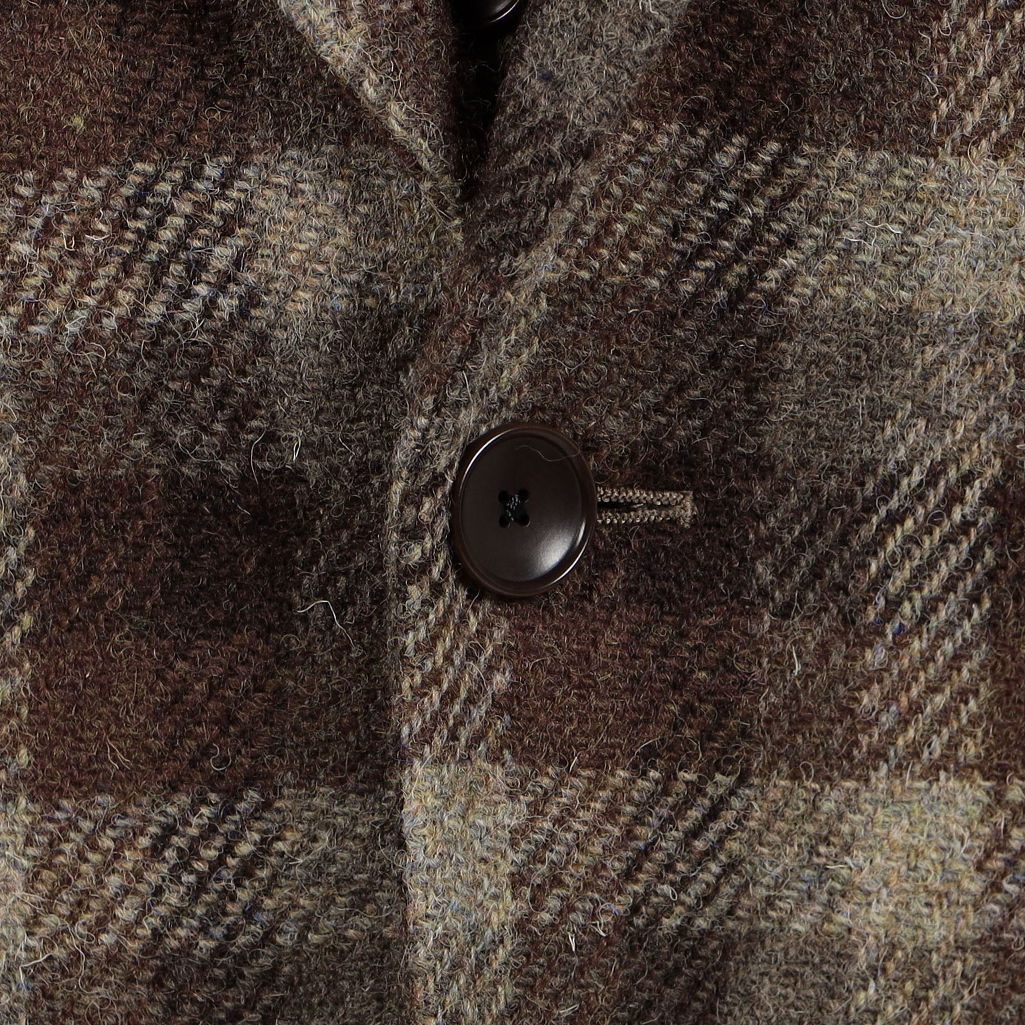 ウールツイード シングルブレステッド3Bジャケット Harris Tweed