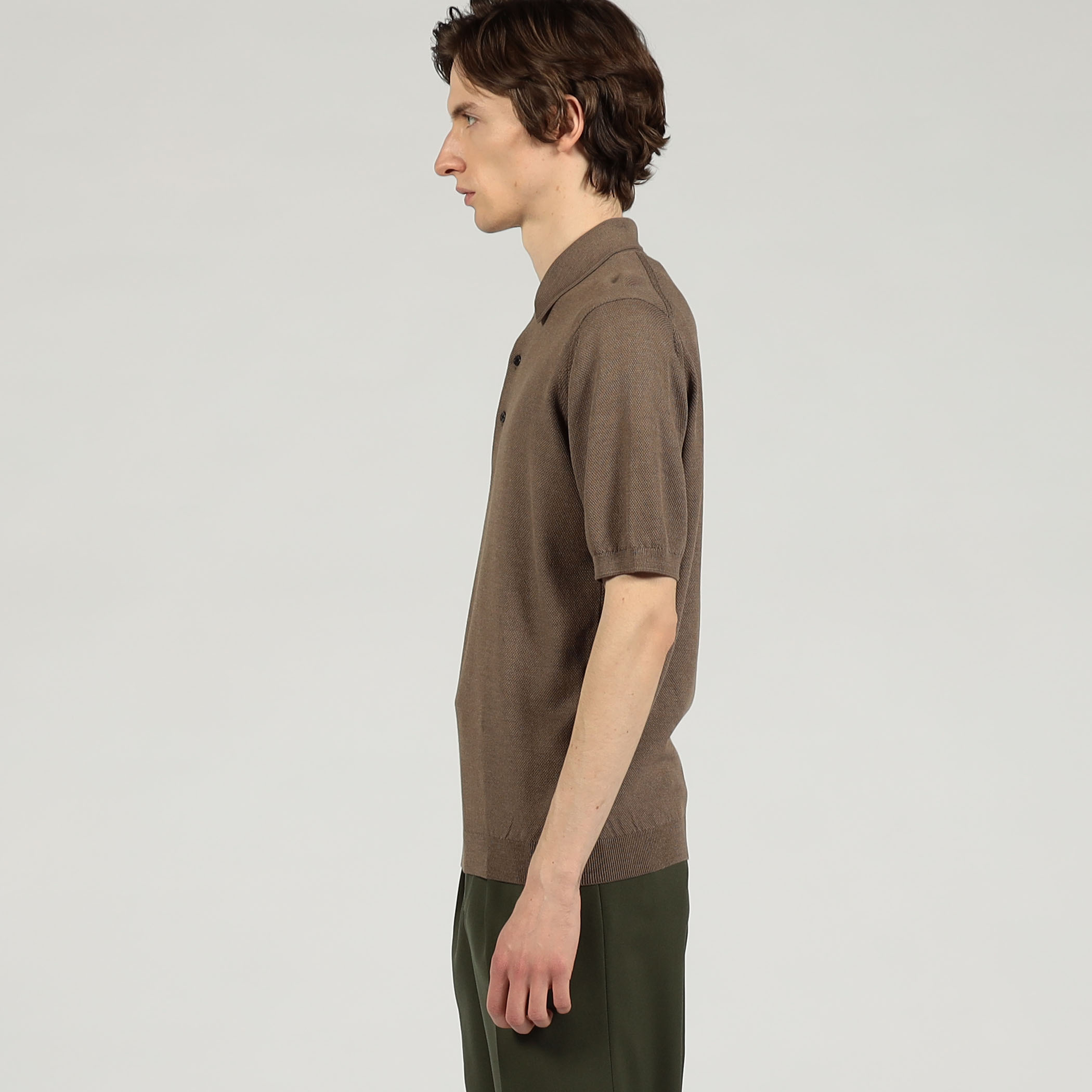 シルクコットン ニットポロシャツ｜トゥモローランド 公式通販