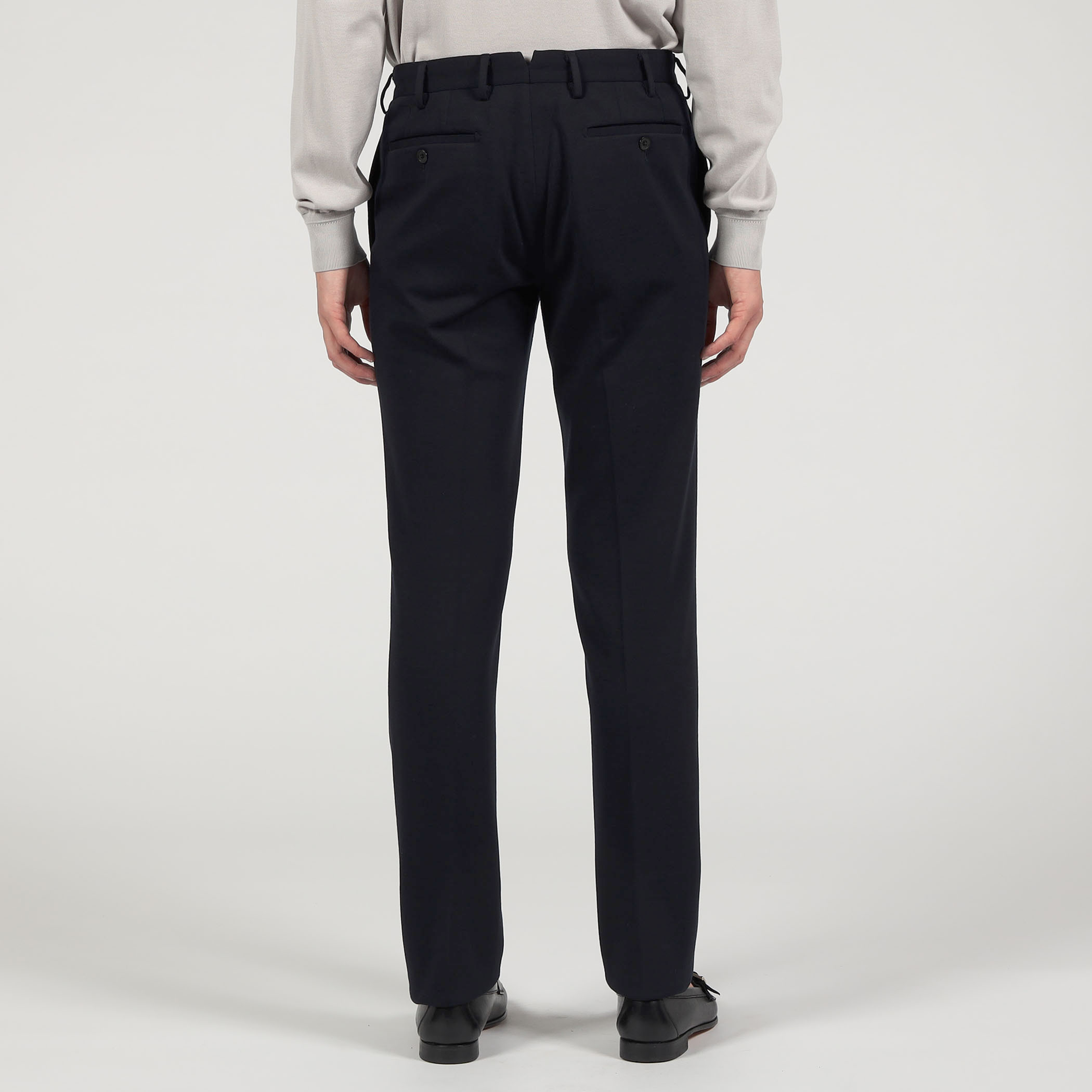 ウールコットンジャージー ノープリーツスラックス DONDI