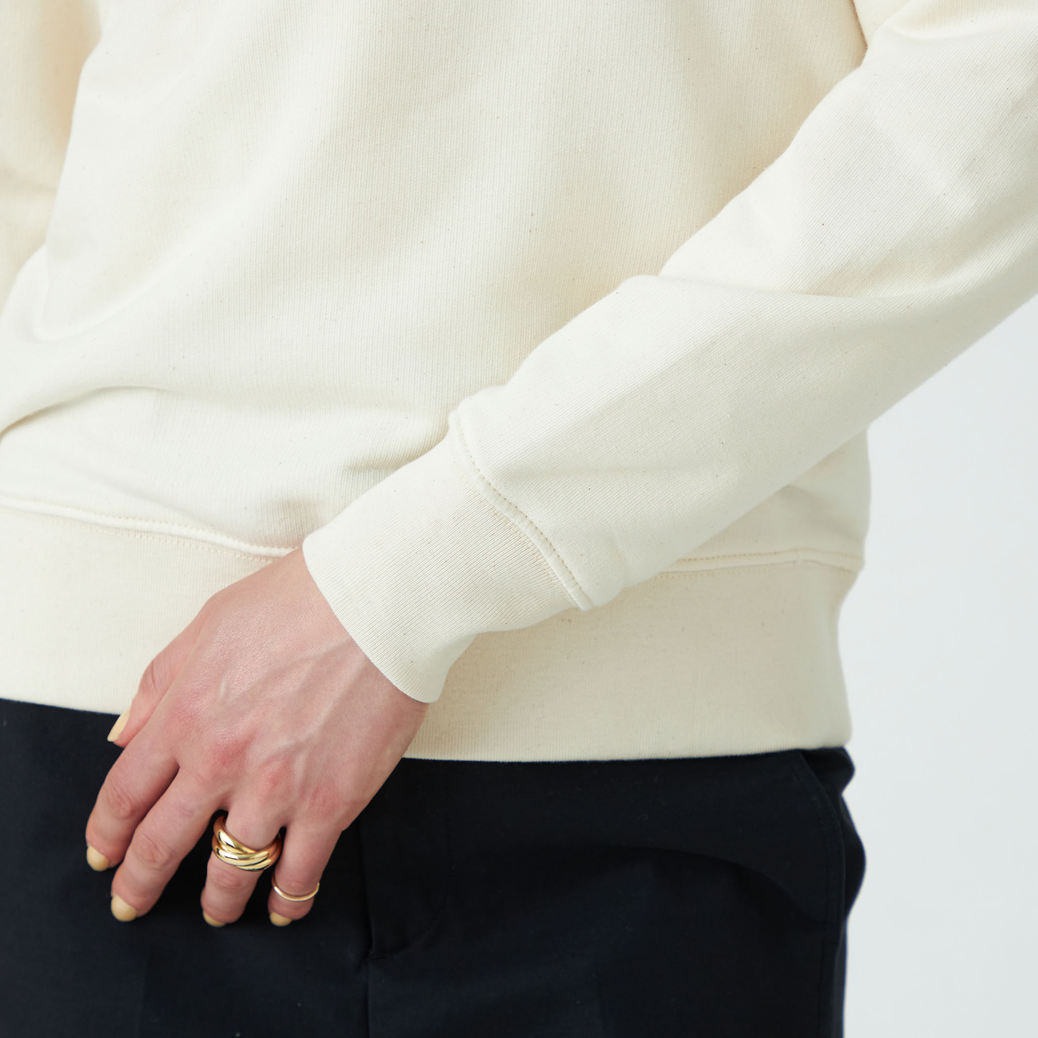 別注】Les Petits Basics コットン クルーネックプルオーバー