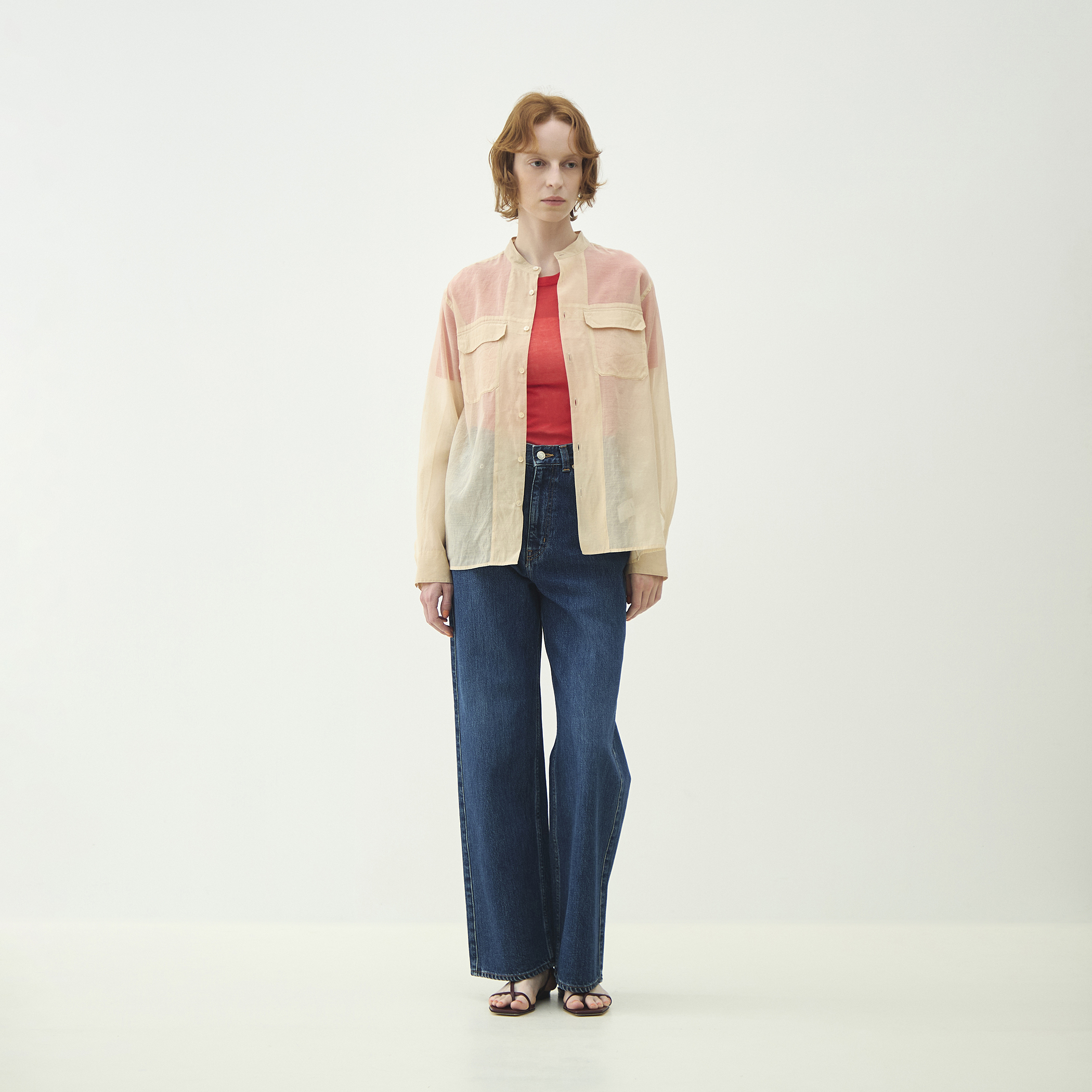 【オシャレ☆MACPHEE】シルク　派手　トゥモローランド　シアーチュニック MACPHEE - 【オシャレ☆MACPHEE】シルク 派手 トゥモローランド シアー