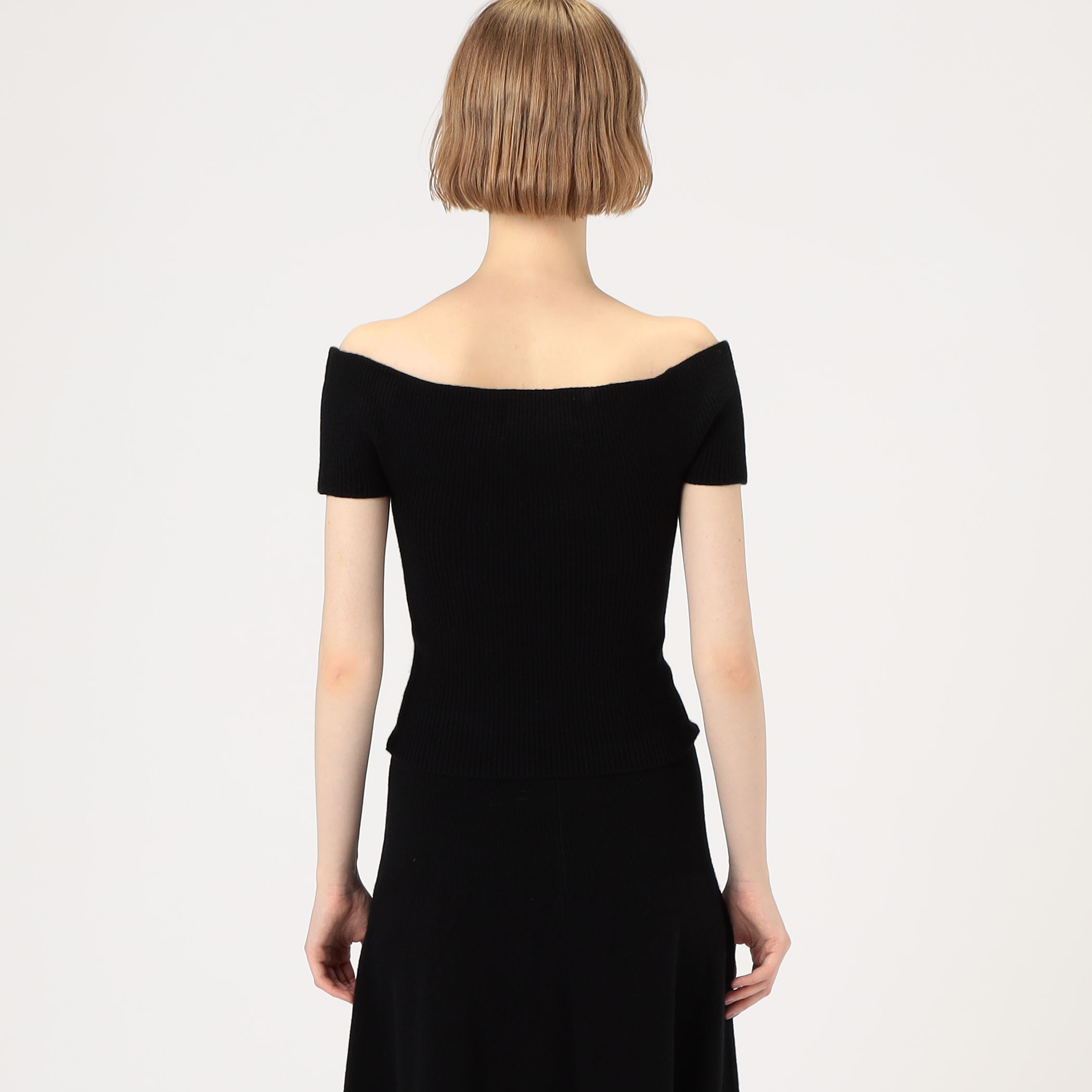 extreme cashmere libra カシミヤ オフショルダートップ