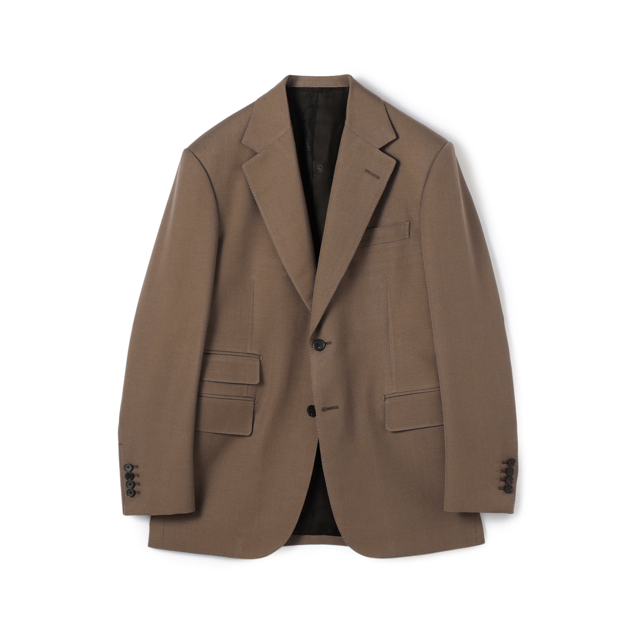 シルクウールモヘヤ シングルブレステッド2Bジャケット NOVARA