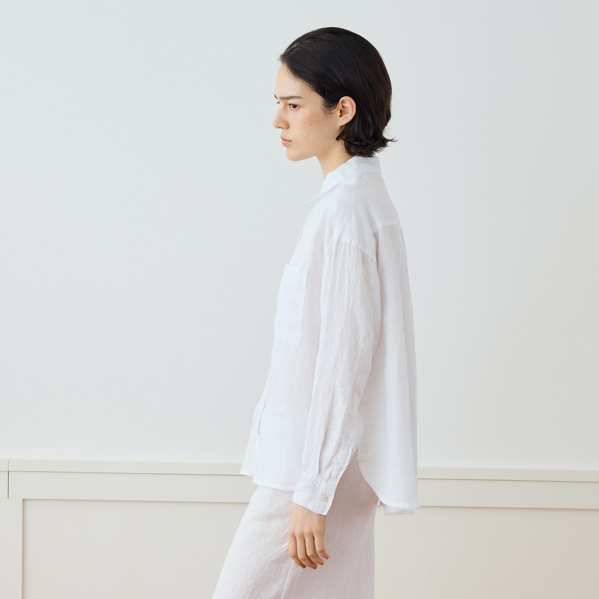 JAMES. PERSE ライトウェイトリネン オーバーシャツ　ジェームスパース ライトウェイトリネン オーバーサイズドシャツ WKO3970